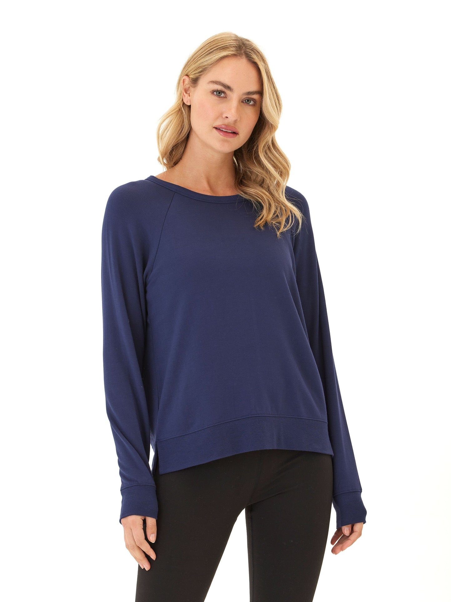 Danica Feather Fleece Criss Cross Pullover