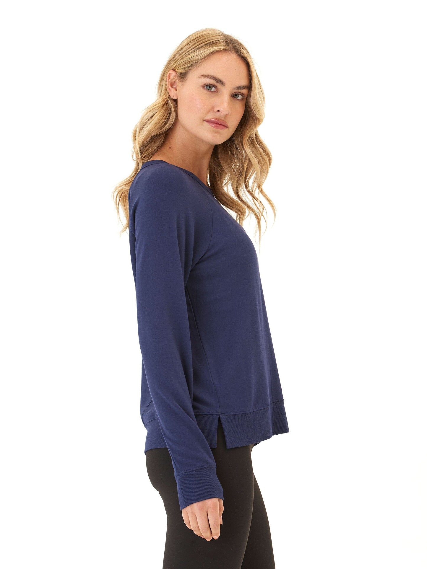 Danica Feather Fleece Criss Cross Pullover