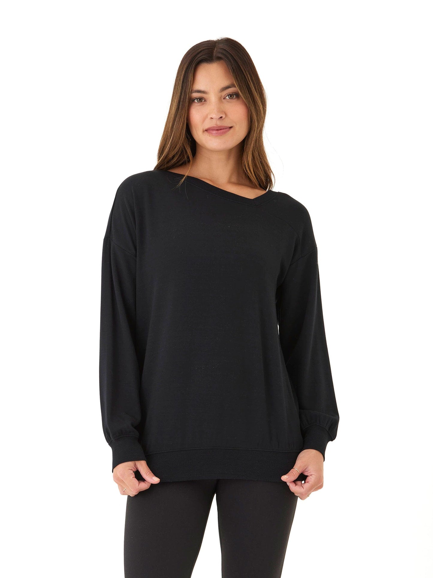Merida Feather Fleece Asymmetrical Tunic