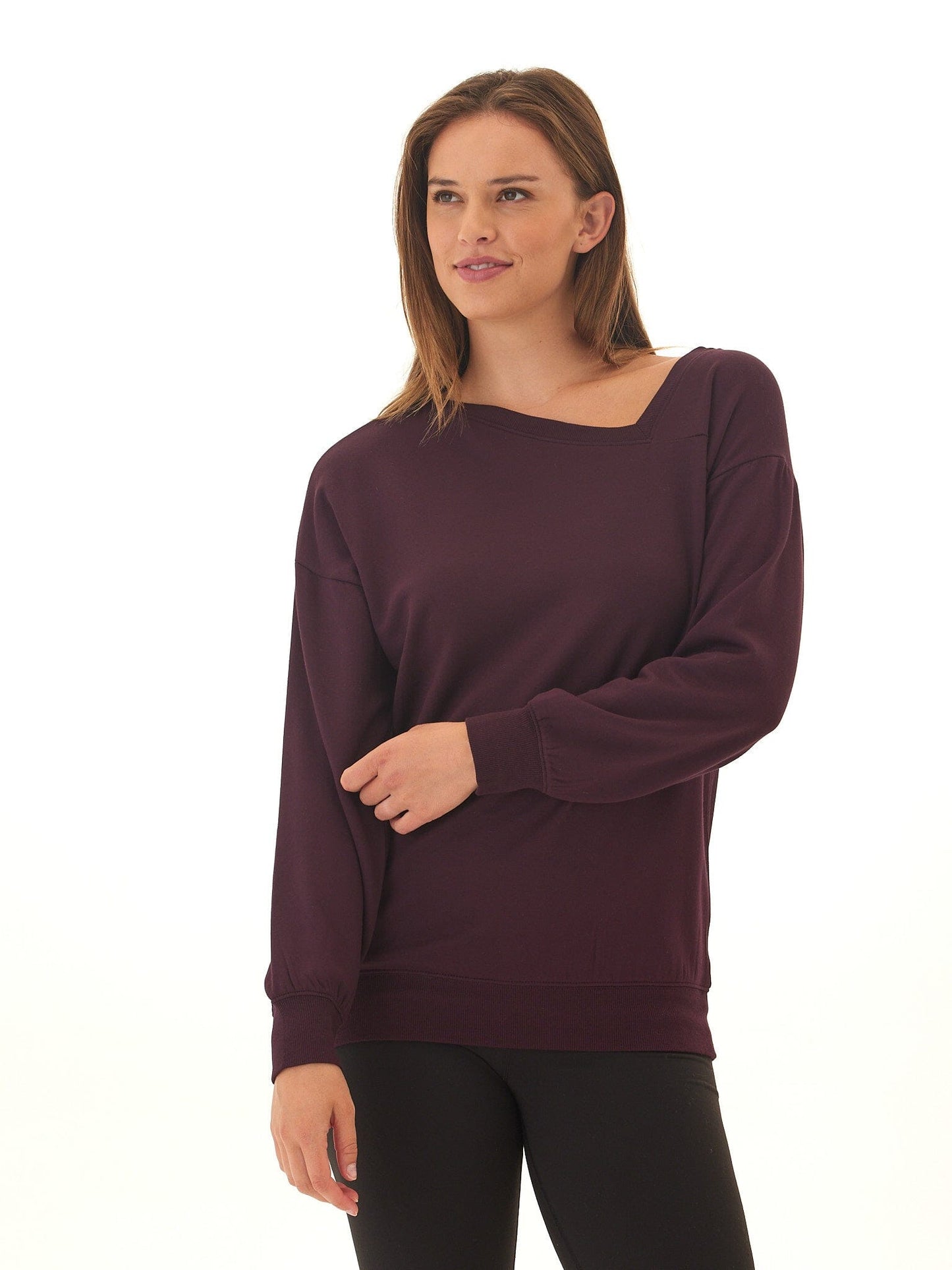 Merida Feather Fleece Asymmetrical Tunic