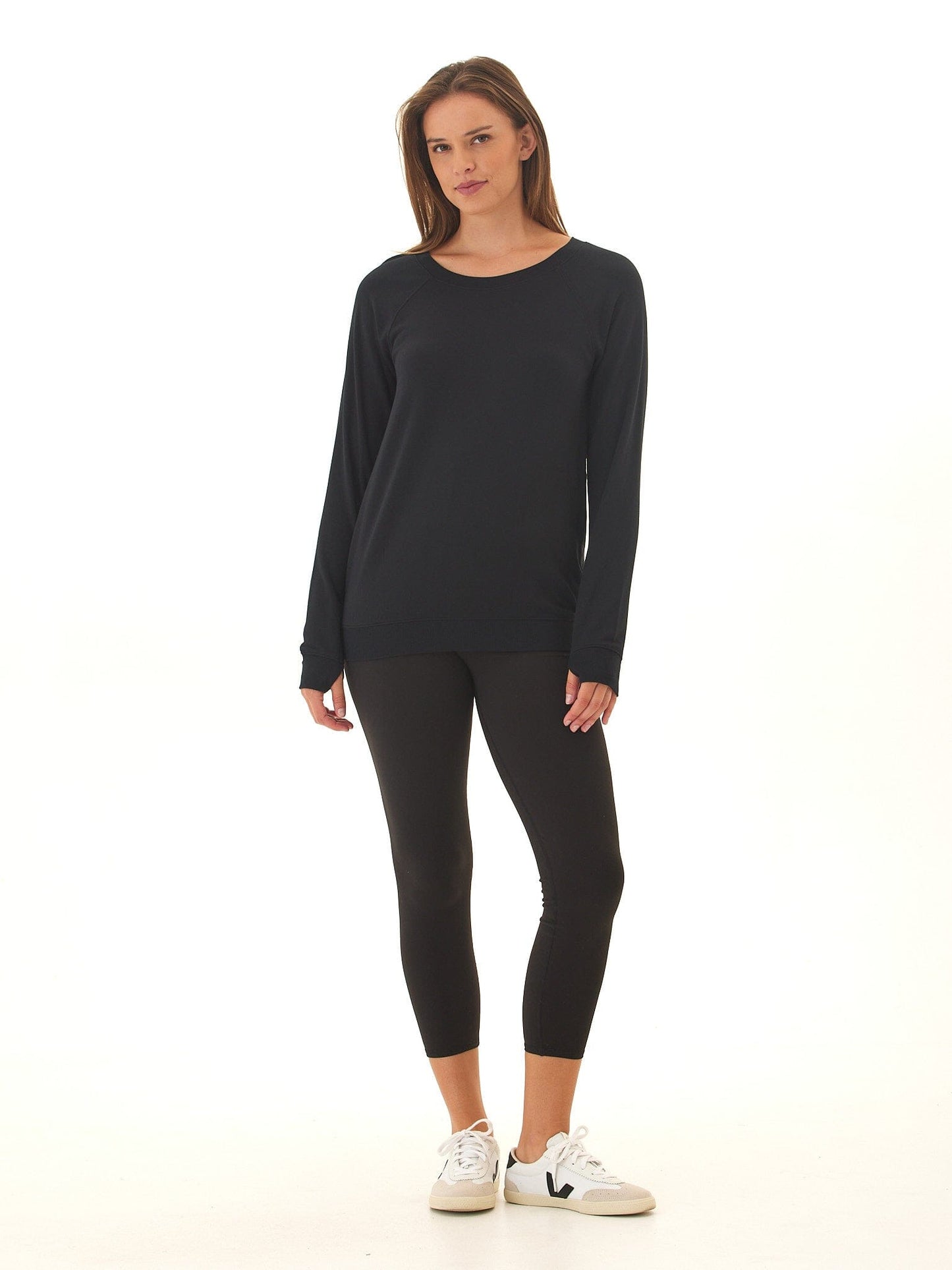 Priscilla Feather Fleece Raglan Sweatshirt