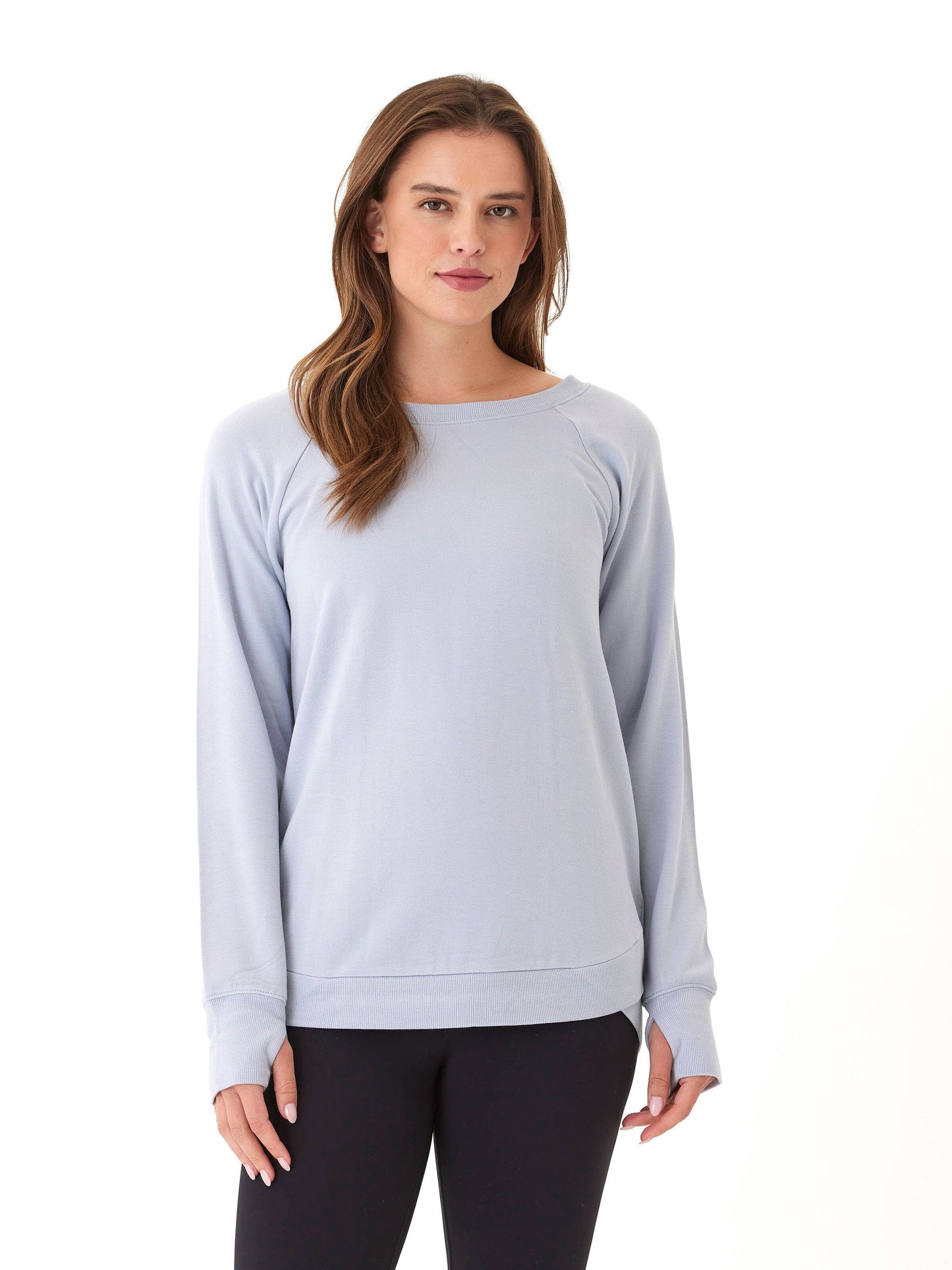 Roberta Feather Fleece Snap Button Sweatshirt