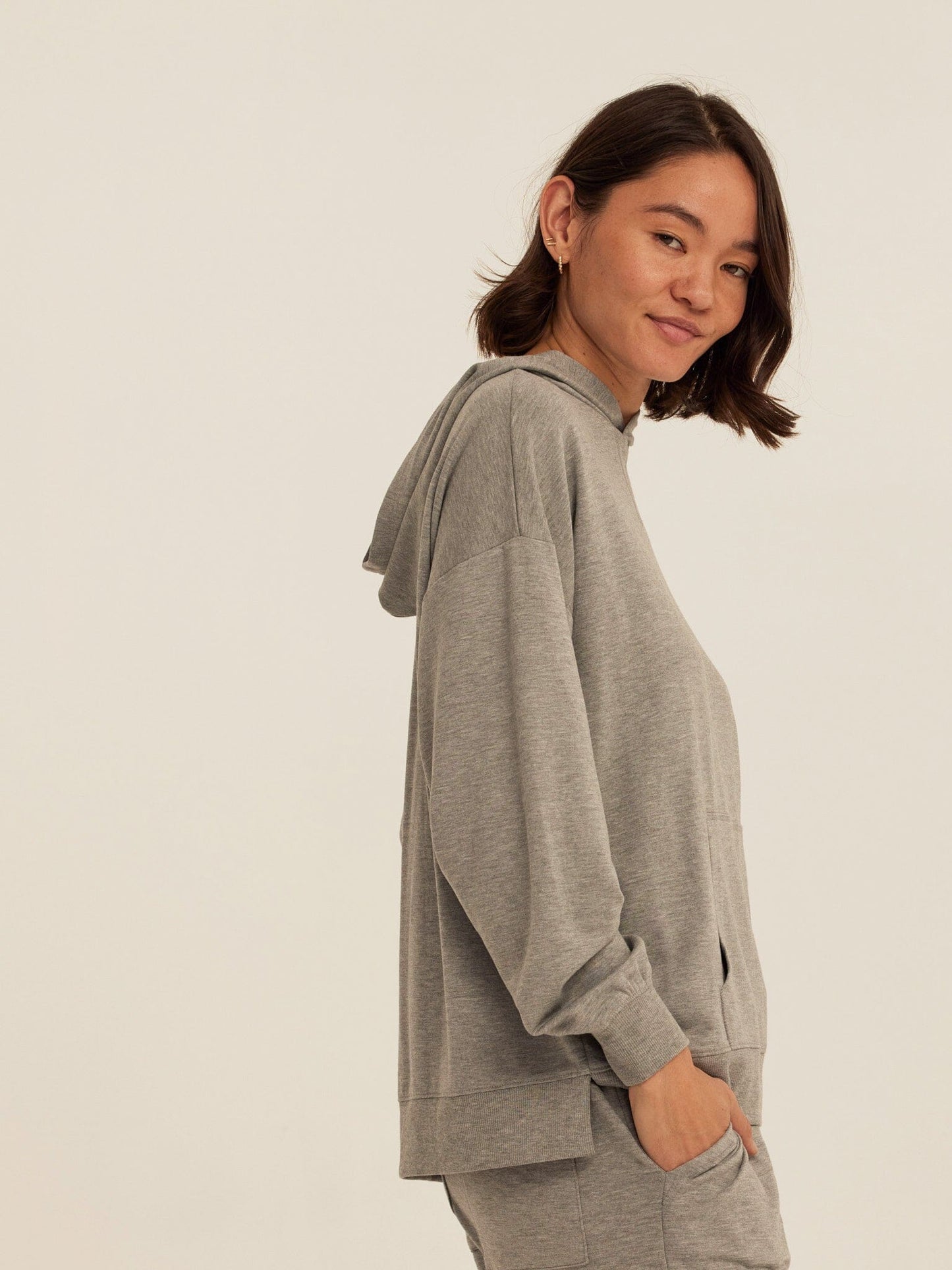 Sylvie Modal Terry Oversized Pullover Hoodie
