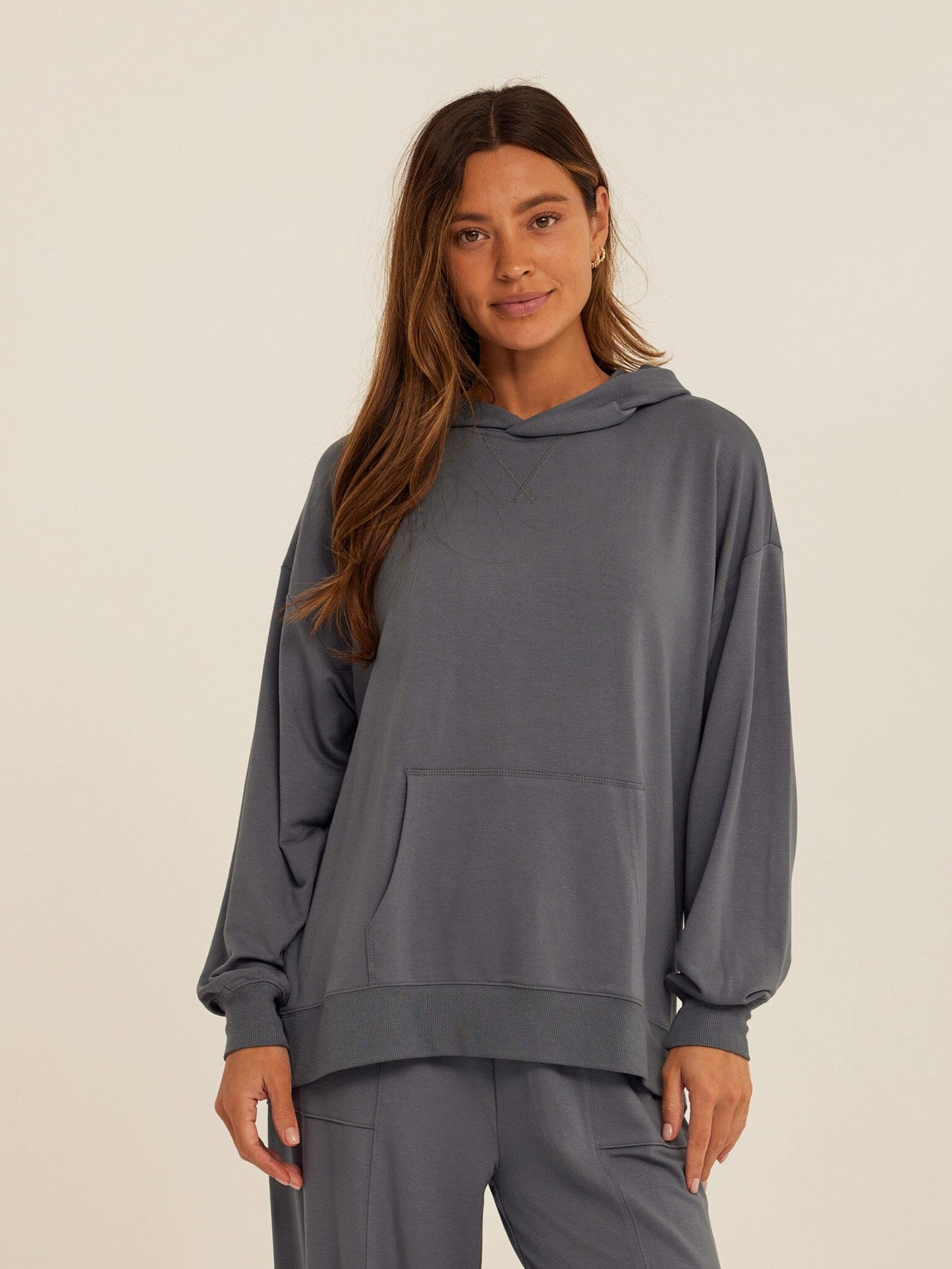 Sylvie Modal Terry Oversized Pullover Hoodie