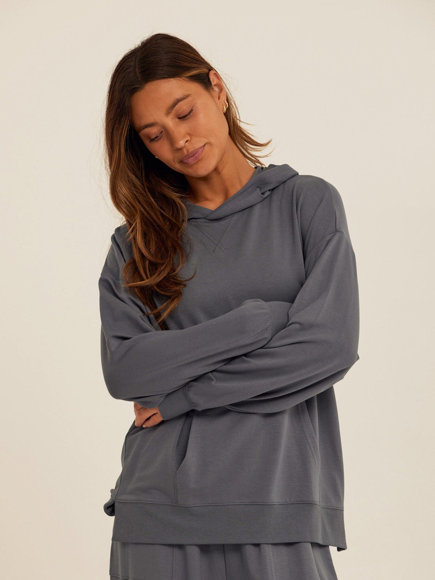 Sylvie Modal Terry Oversized Pullover Hoodie