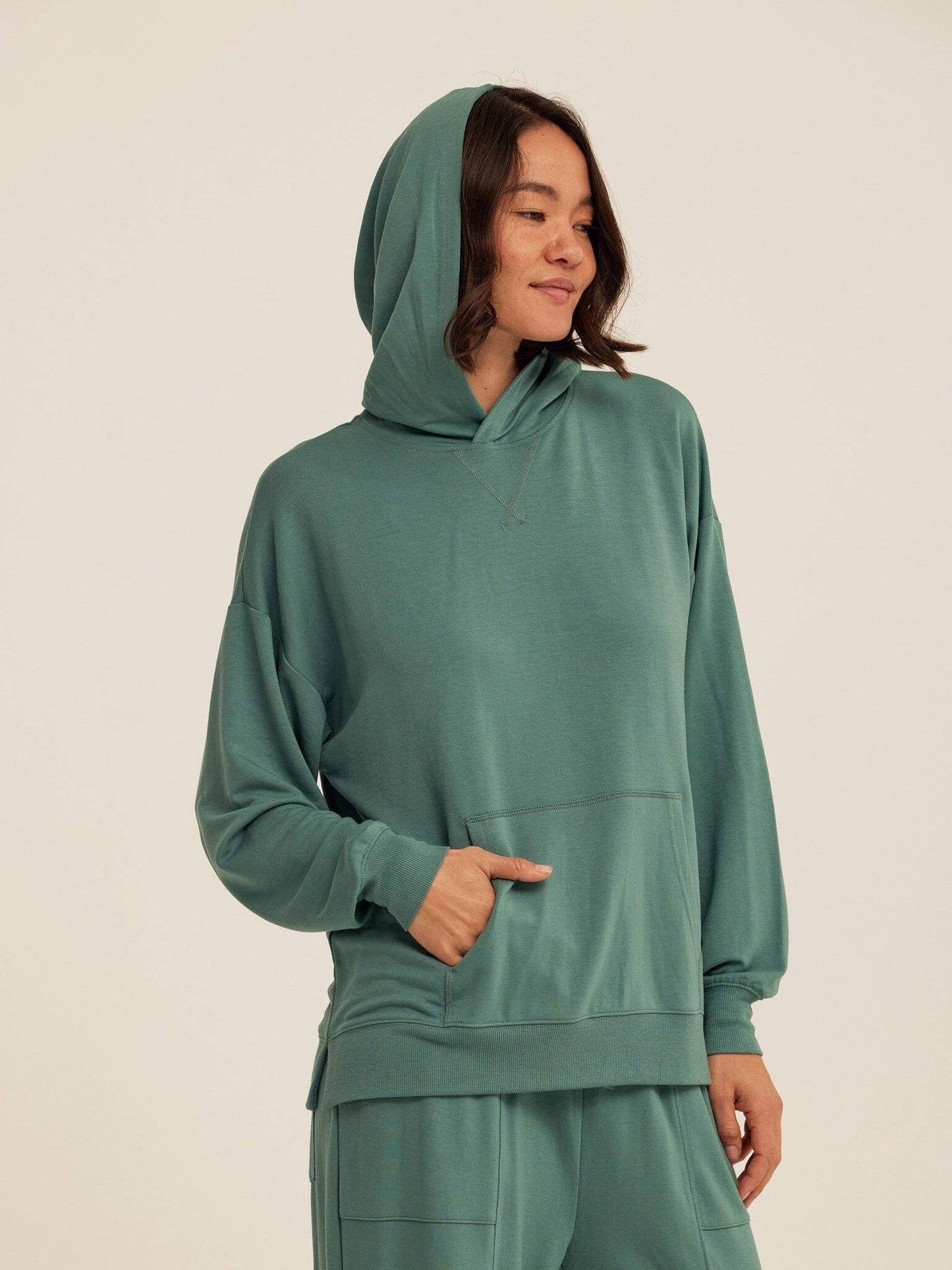 Sylvie Modal Terry Oversized Pullover Hoodie