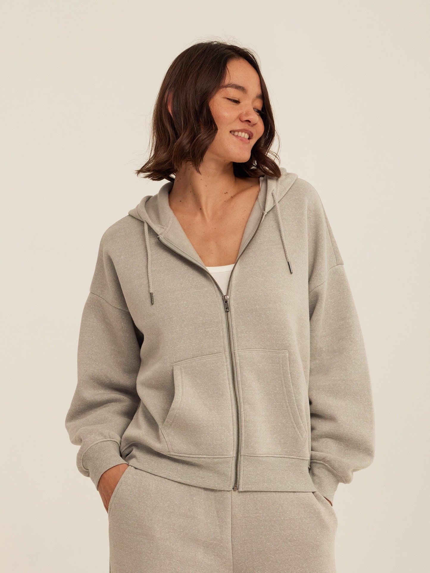 Corissa Triblend Fleece Zip Hoodie
