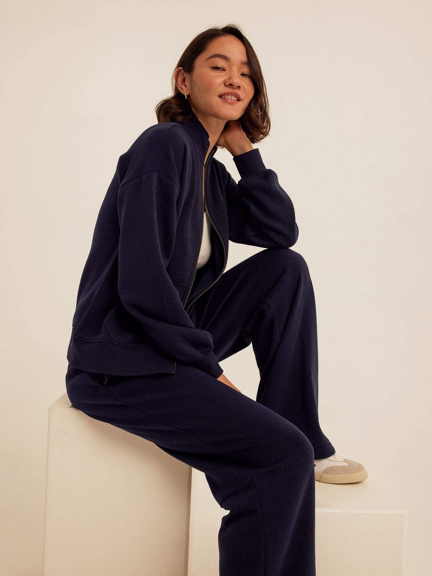 Delacey Triblend Fleece Zip Jacket