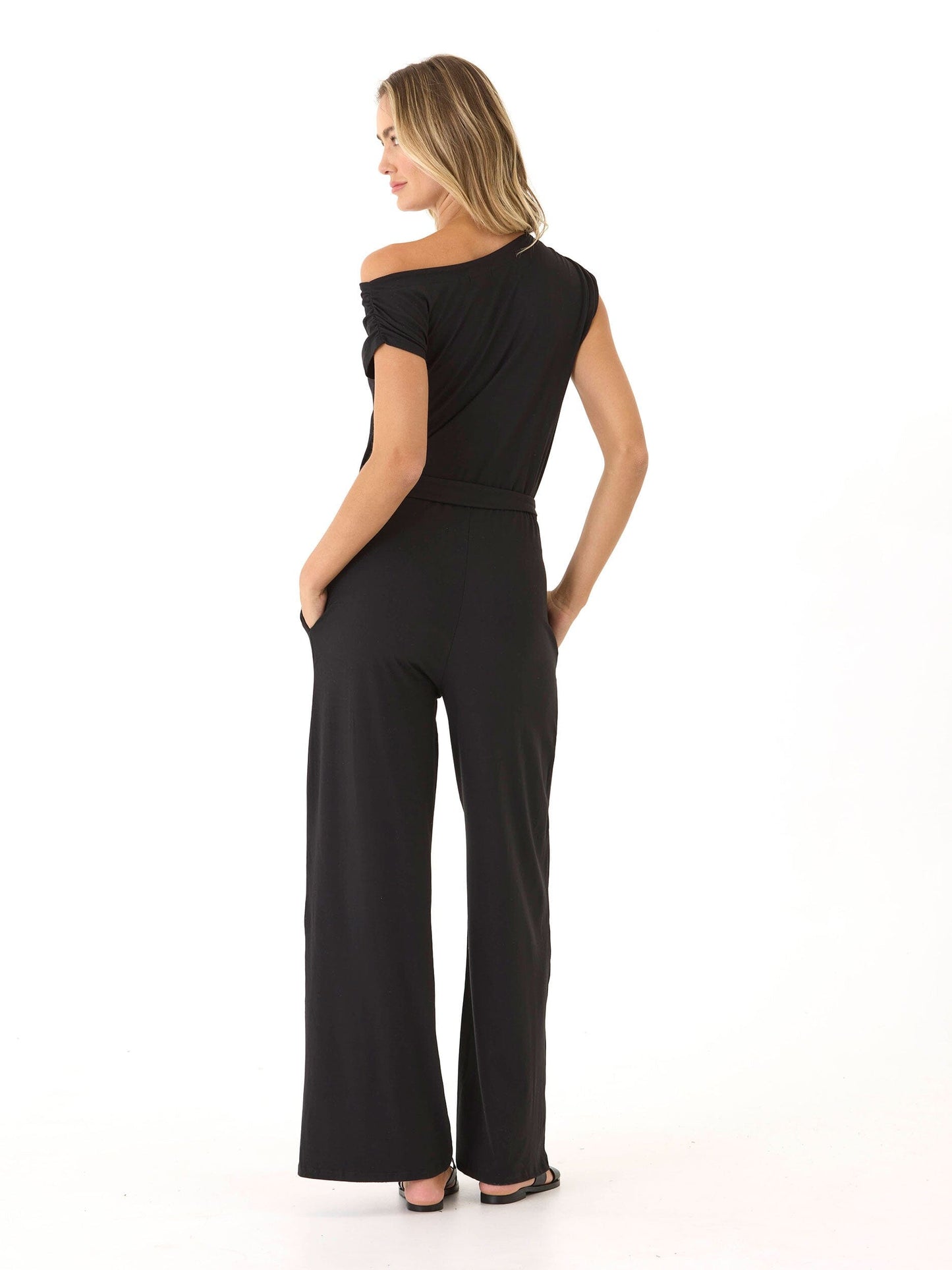 Leoni Luxe Jersey Wide Leg Jumpsuit