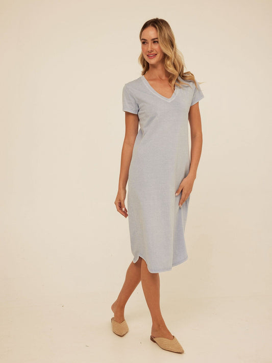 Ethel Mineral Wash Eco Jersey Midi Dress