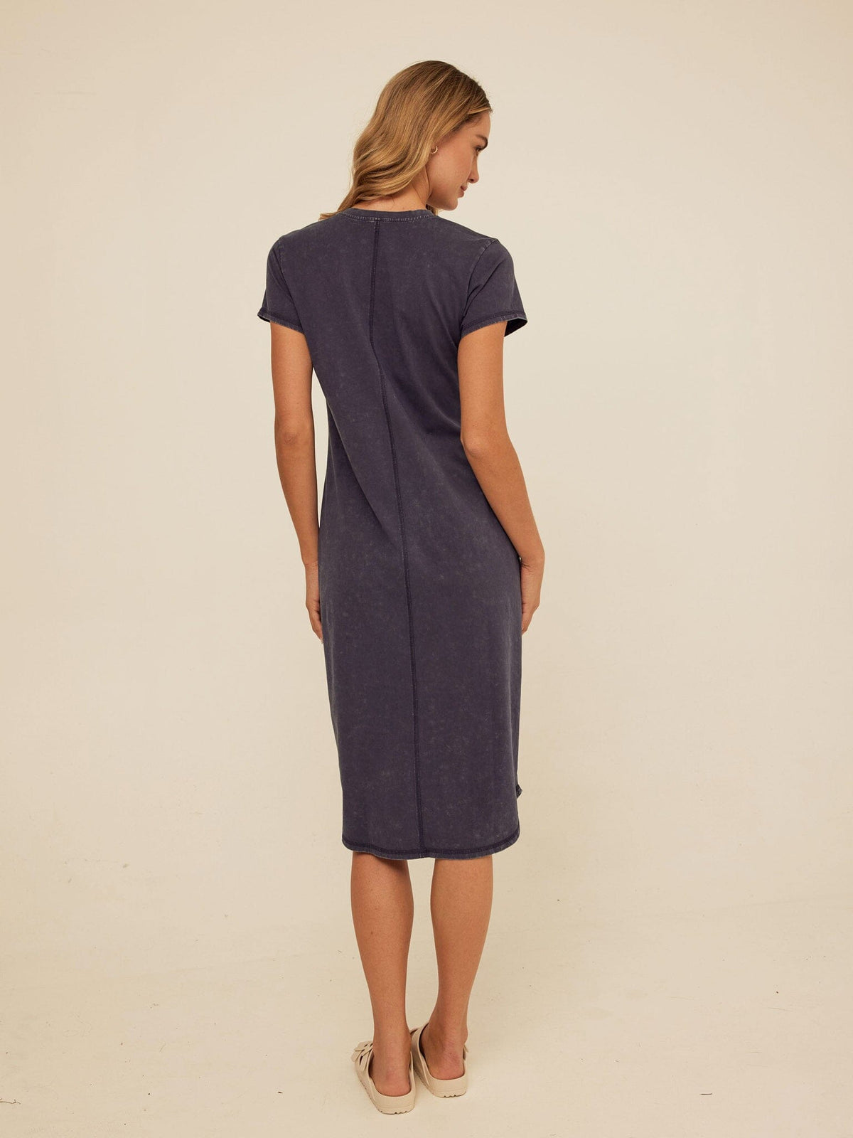 Ethel Mineral Wash Eco Jersey Midi Dress