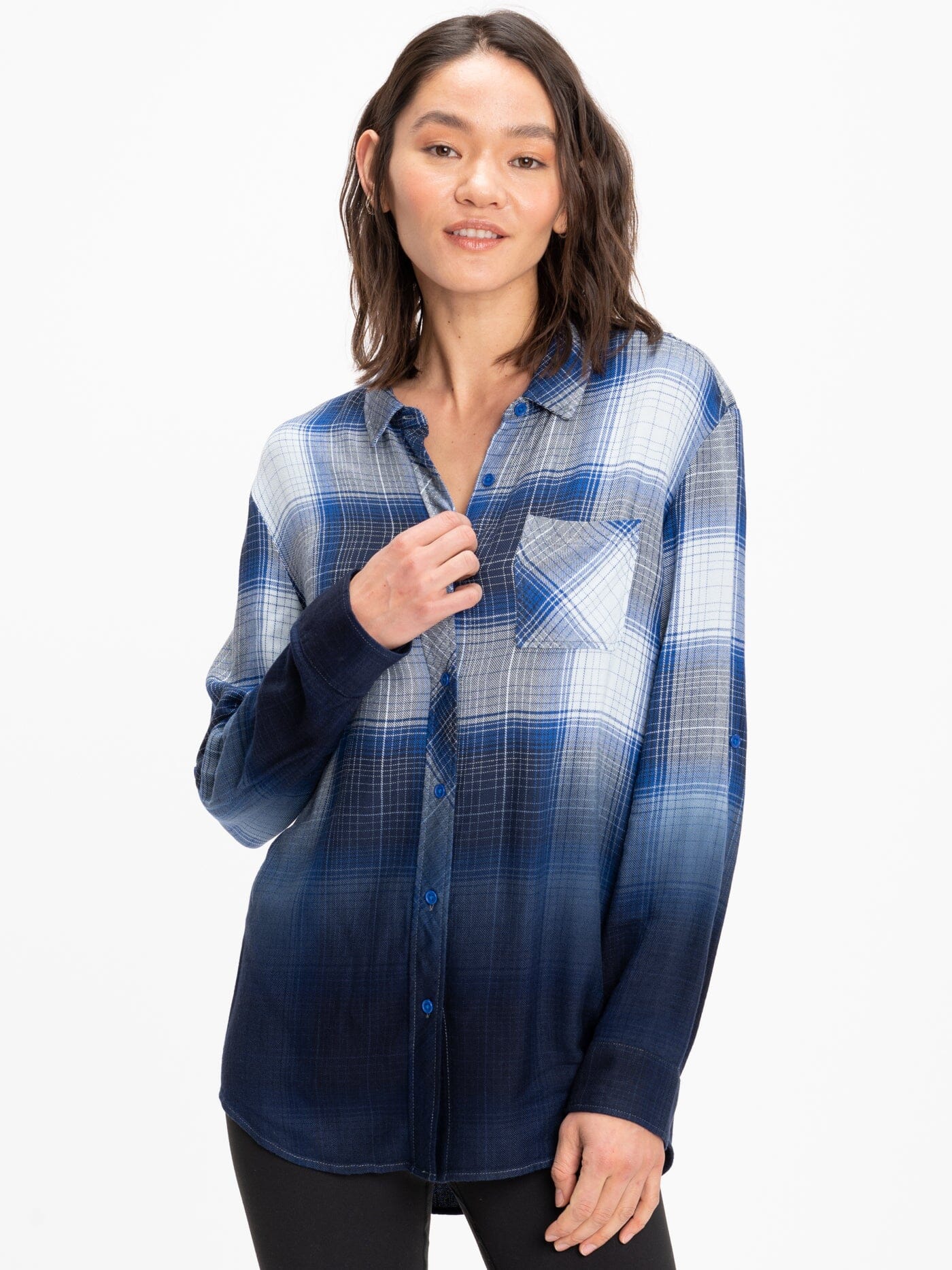 Marlow Woven Button-Up Plaid Shirt