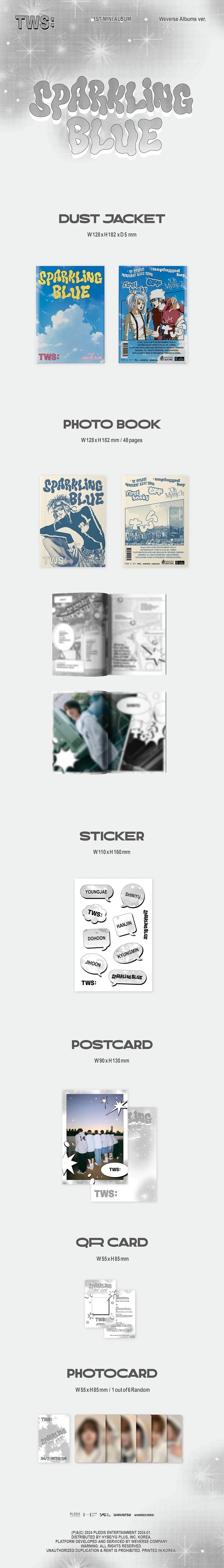 TWS 1st Mini Album - Sparkling Blue (Weverse Albums Ver.)