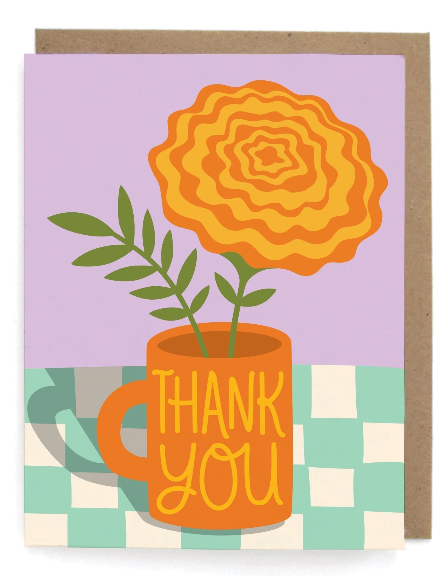 Thank You Marigold Card - Set of 8