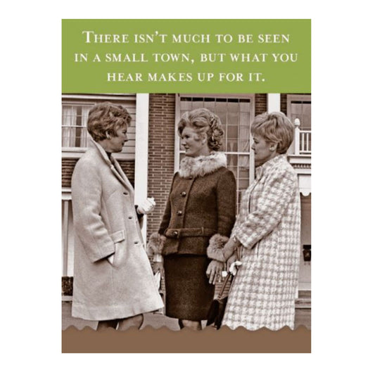 There Isn't Much to be Seen in a Small Town Mini Notepad | 100 Sheets Retro Stationery - Osadia Concept Store