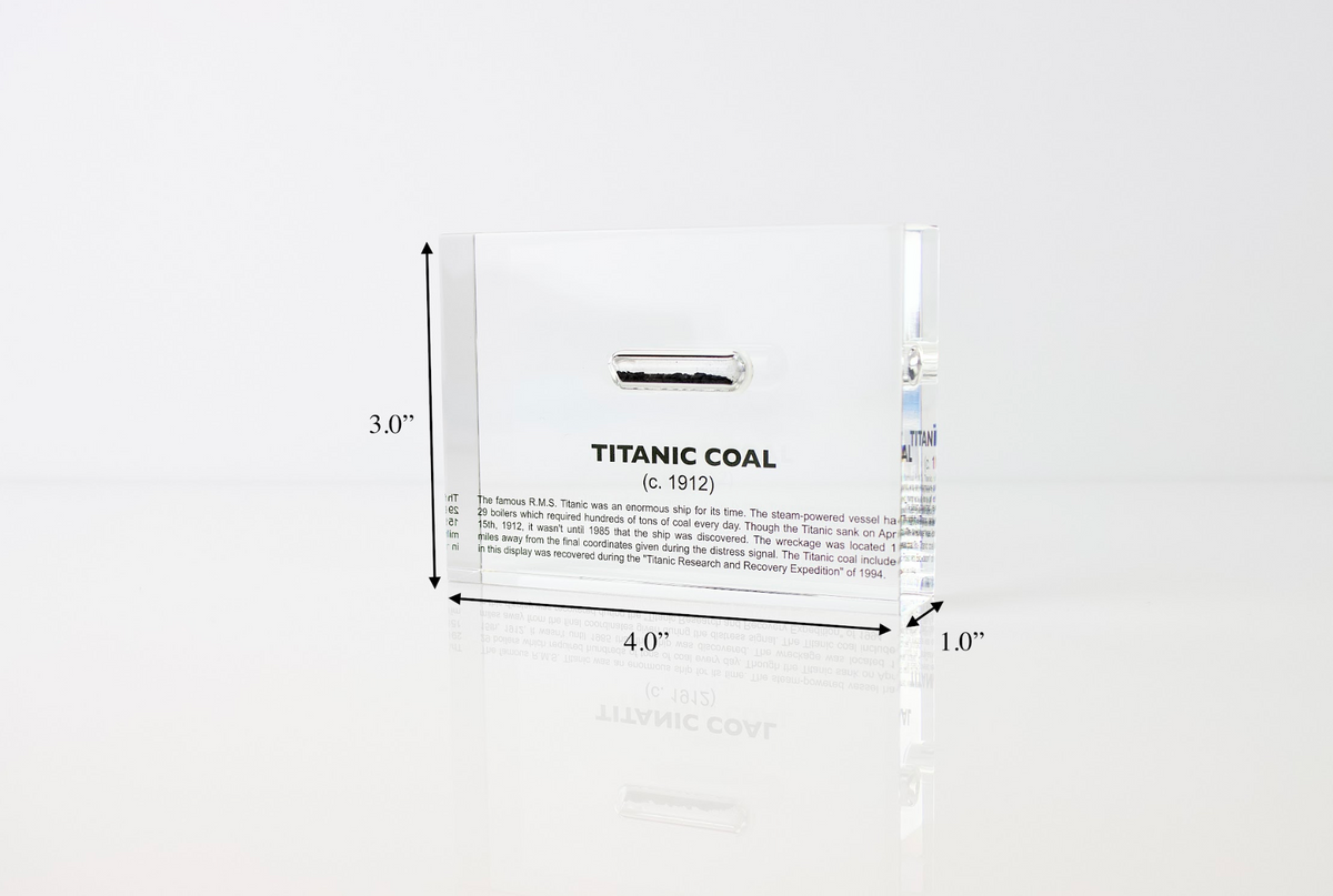 Titanic Coal Artifact Display