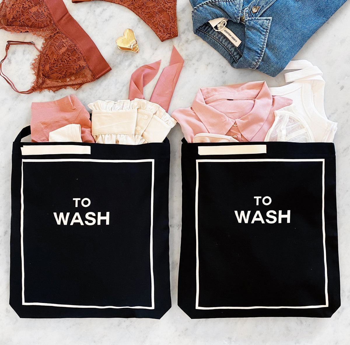 To Wash Laundry Bag – Black
