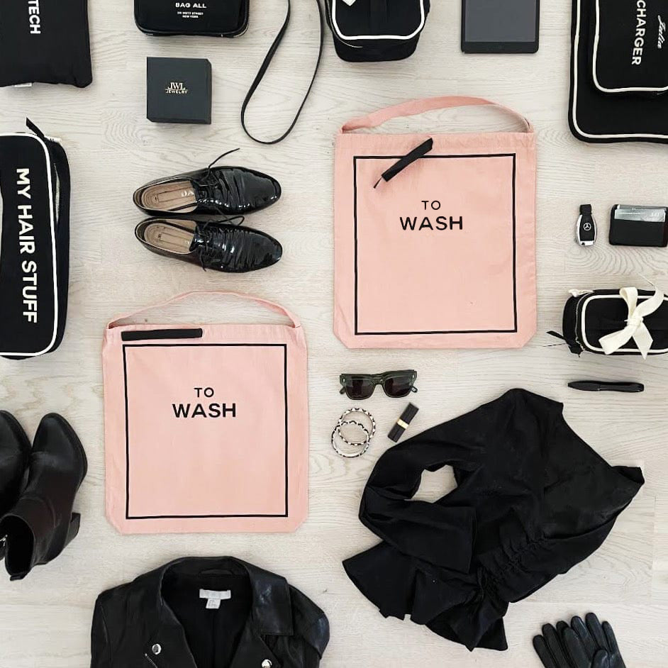 To Wash Laundry Bag, Pink/Blush - Osadia Concept Store