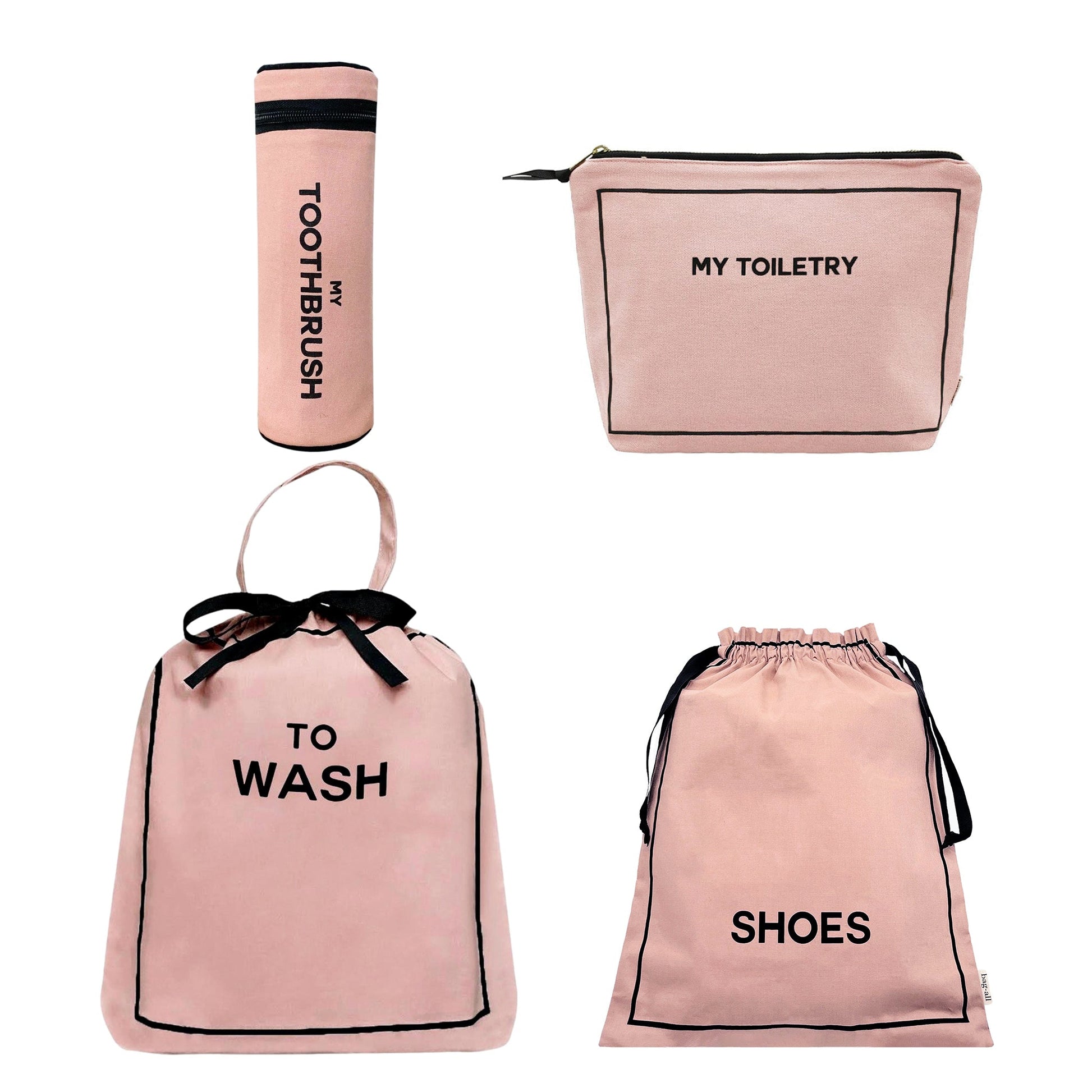 Toiletry Travel Gift Set Deal 4-Pack, Pink/Blush - Osadia Concept Store