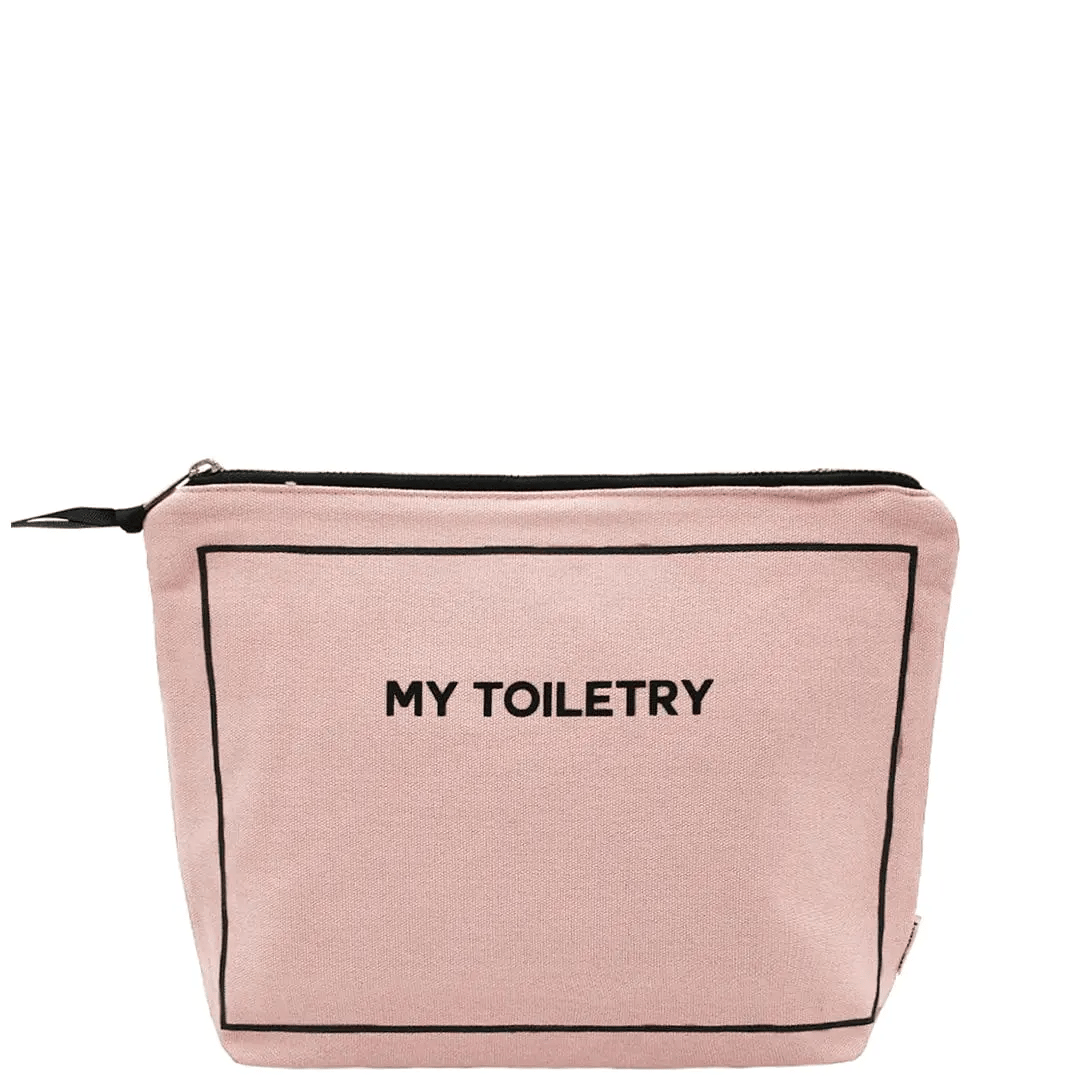 Toiletry Pouch with Coated Lining, Pink/Blush