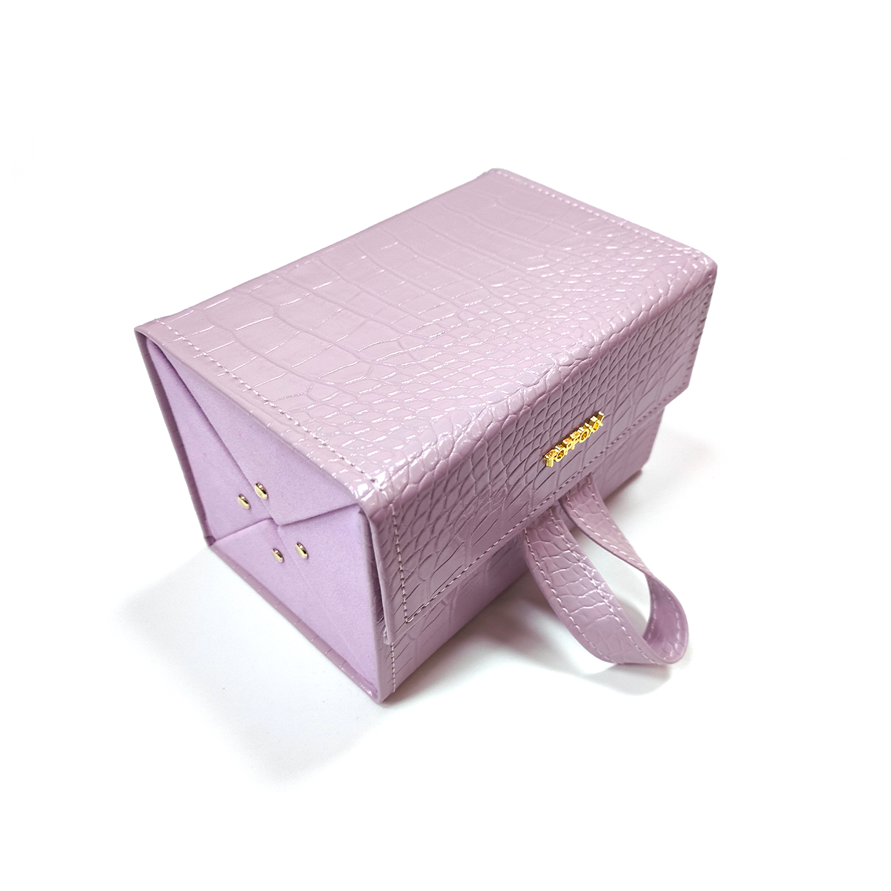 Lilac Faux Croco Travel Case - Osadia Concept Store