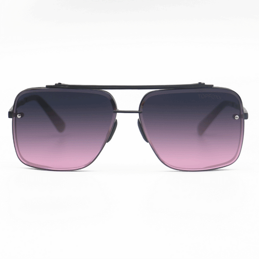 Bella Faded Purple and Pink - Tangle Free Aviator Sunglasses
