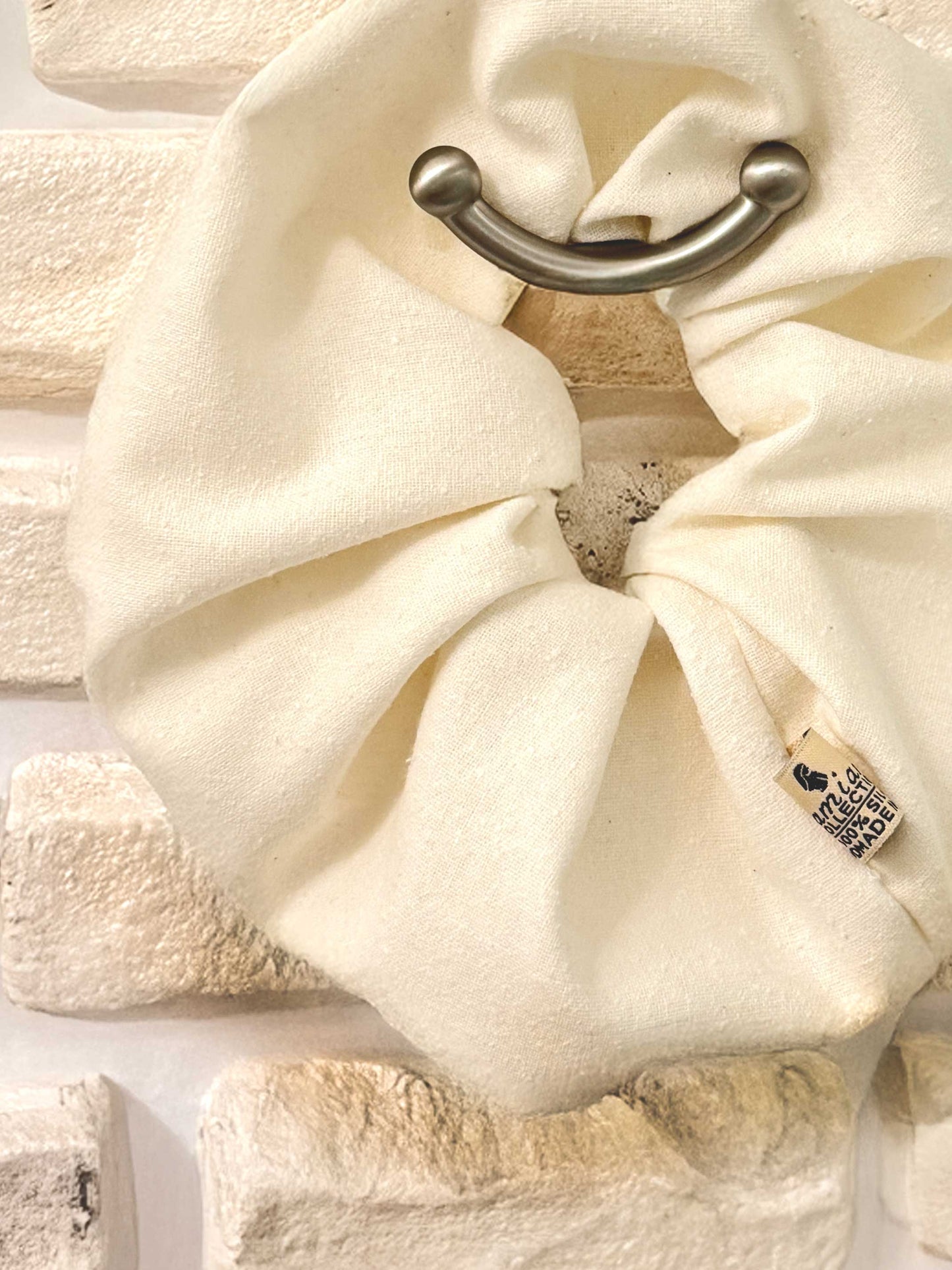 Raw Silk Towel Scrunchie