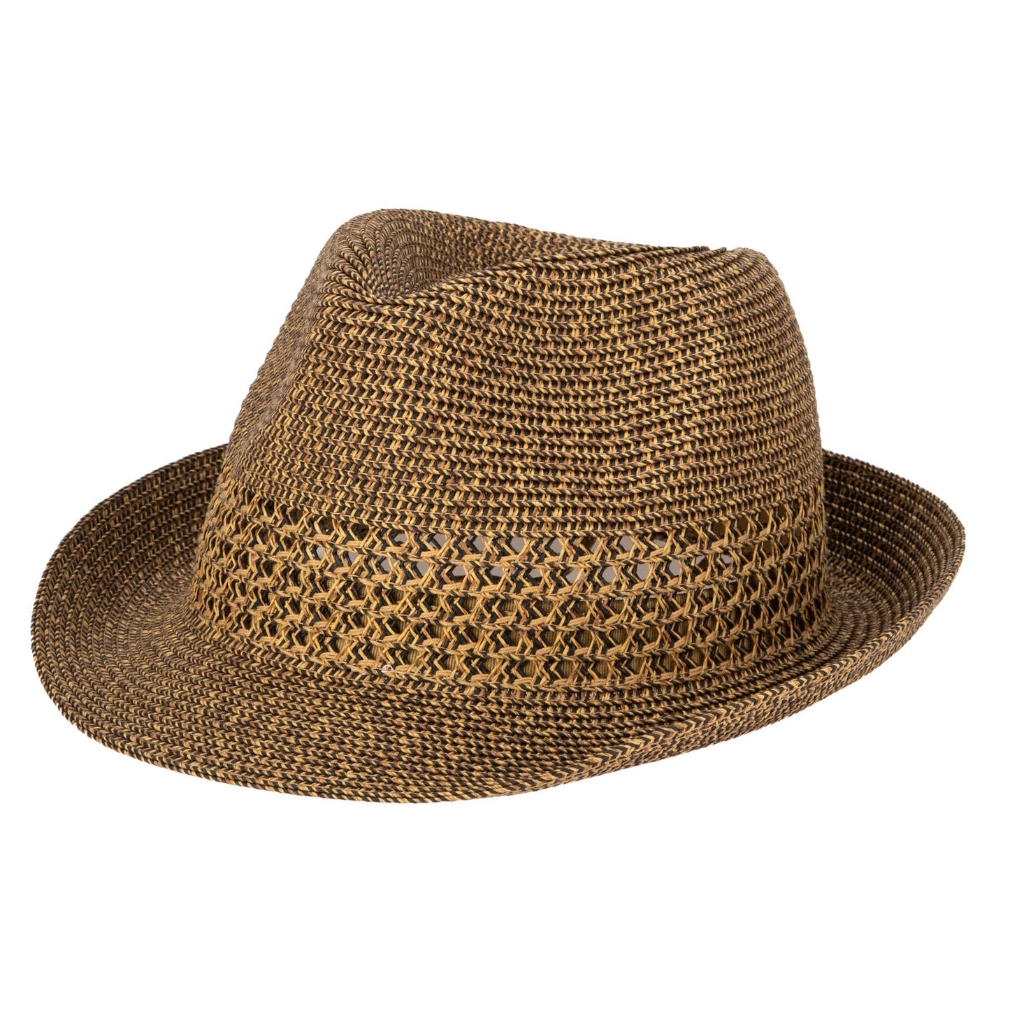 Everyday Fedora - Women's Fedora W/ Open Weave Inset