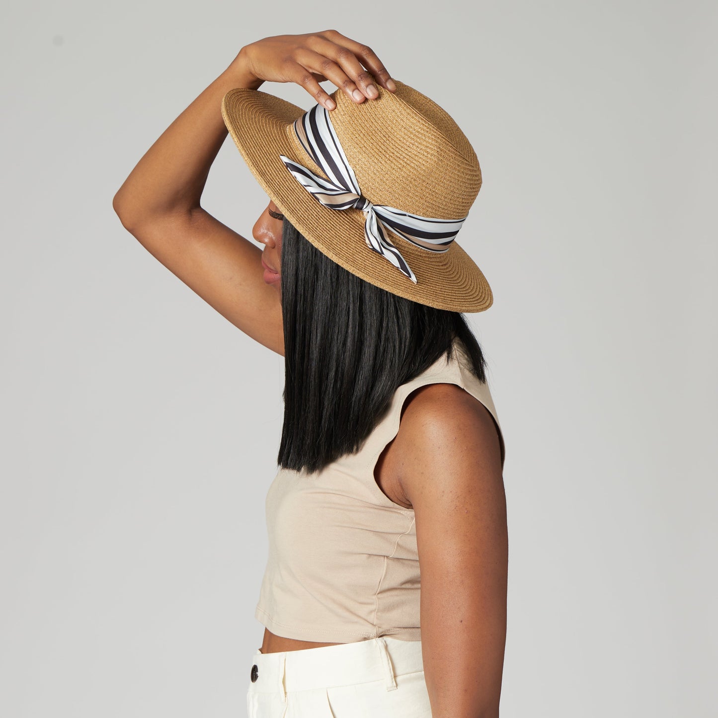 Women's Ultrabraid Fedora Removable Silky Scarf