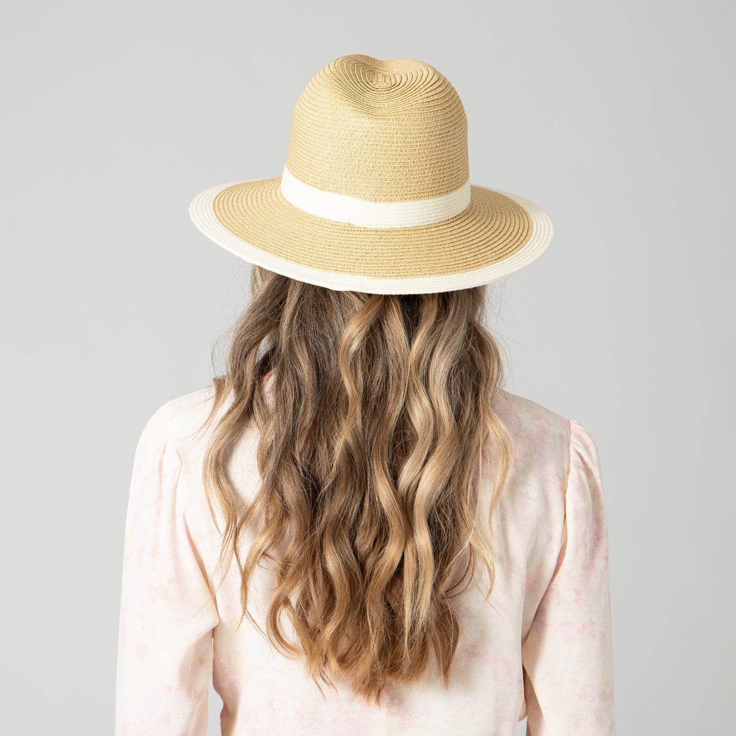 Women's Water Repellent Striped Fedora