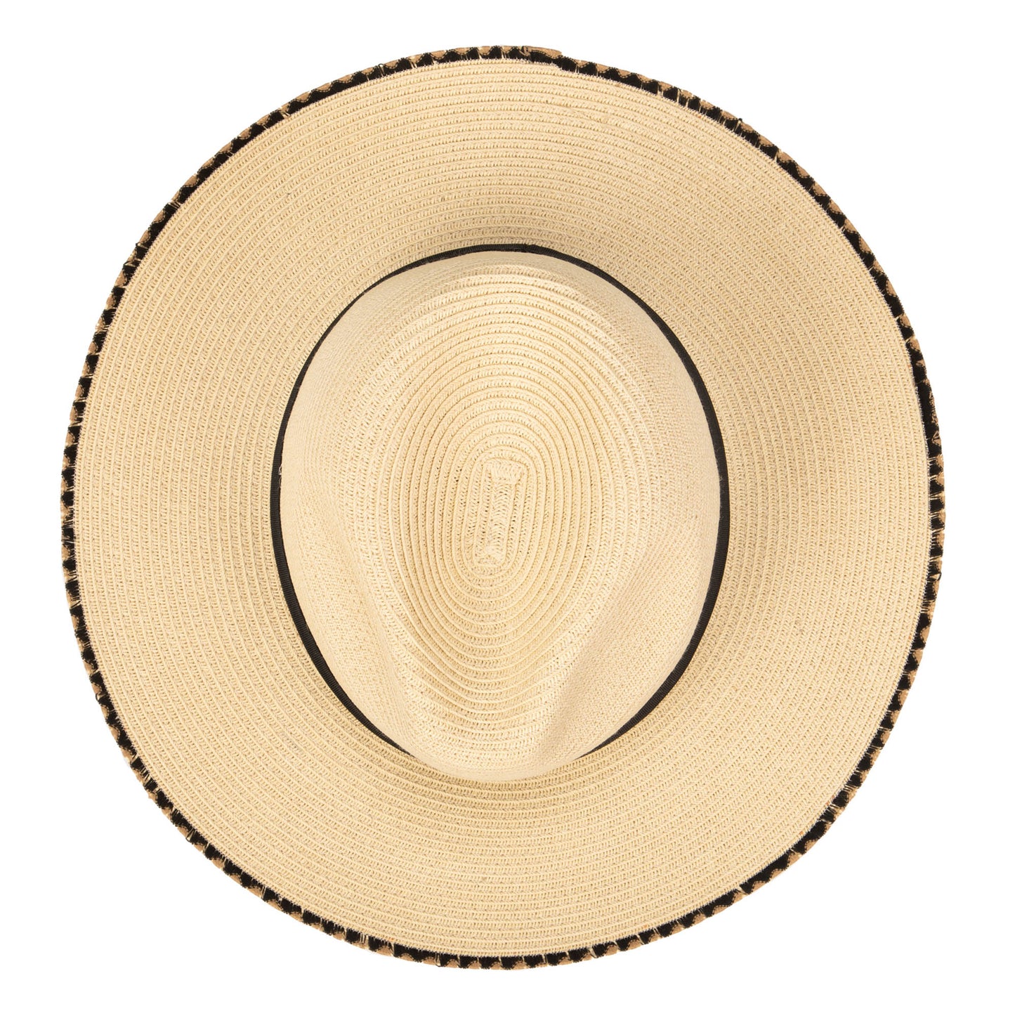 Desert Oasis - Ultrabraid Fedora with Embroidered Edge