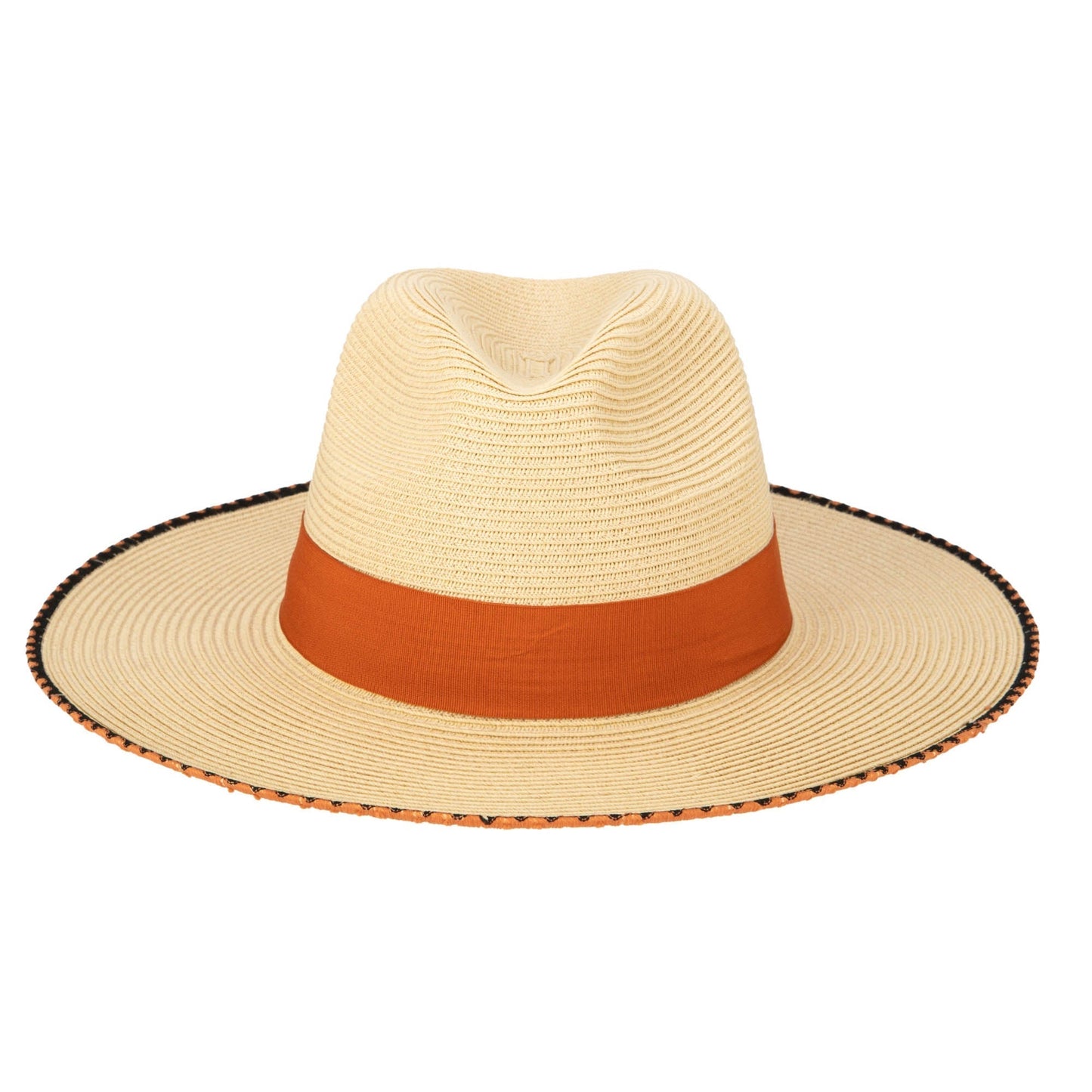 Desert Oasis - Ultrabraid Fedora with Embroidered Edge