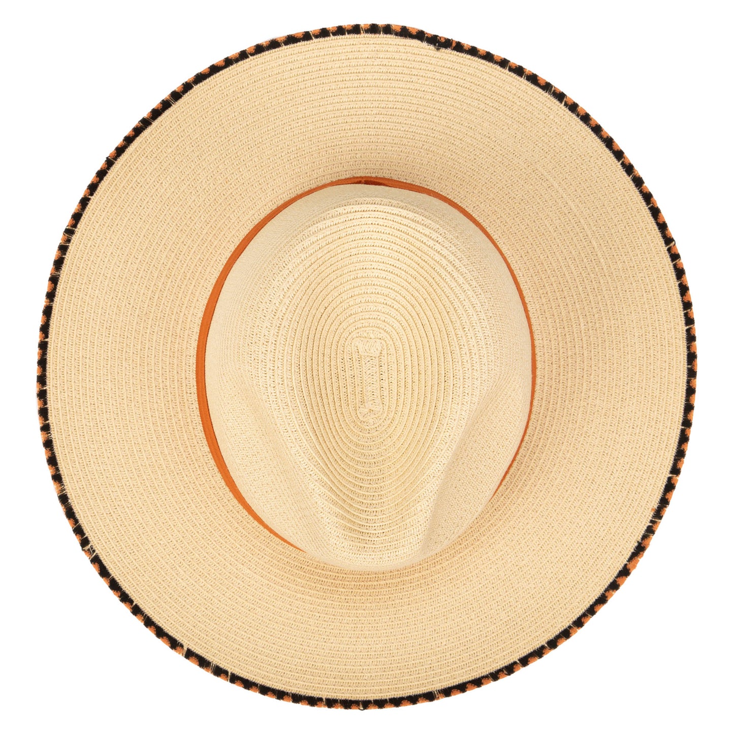 Desert Oasis - Ultrabraid Fedora with Embroidered Edge