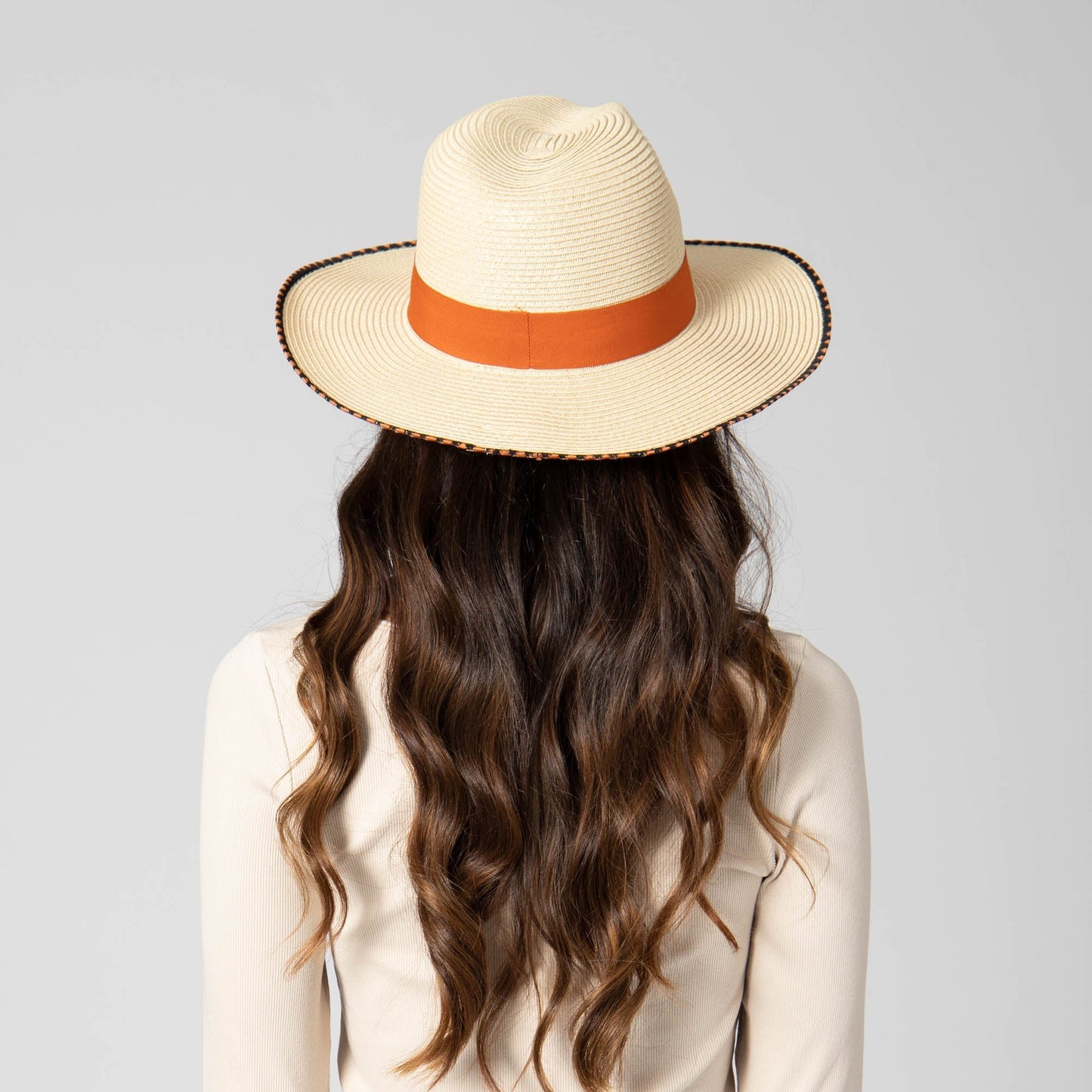 Desert Oasis - Ultrabraid Fedora with Embroidered Edge