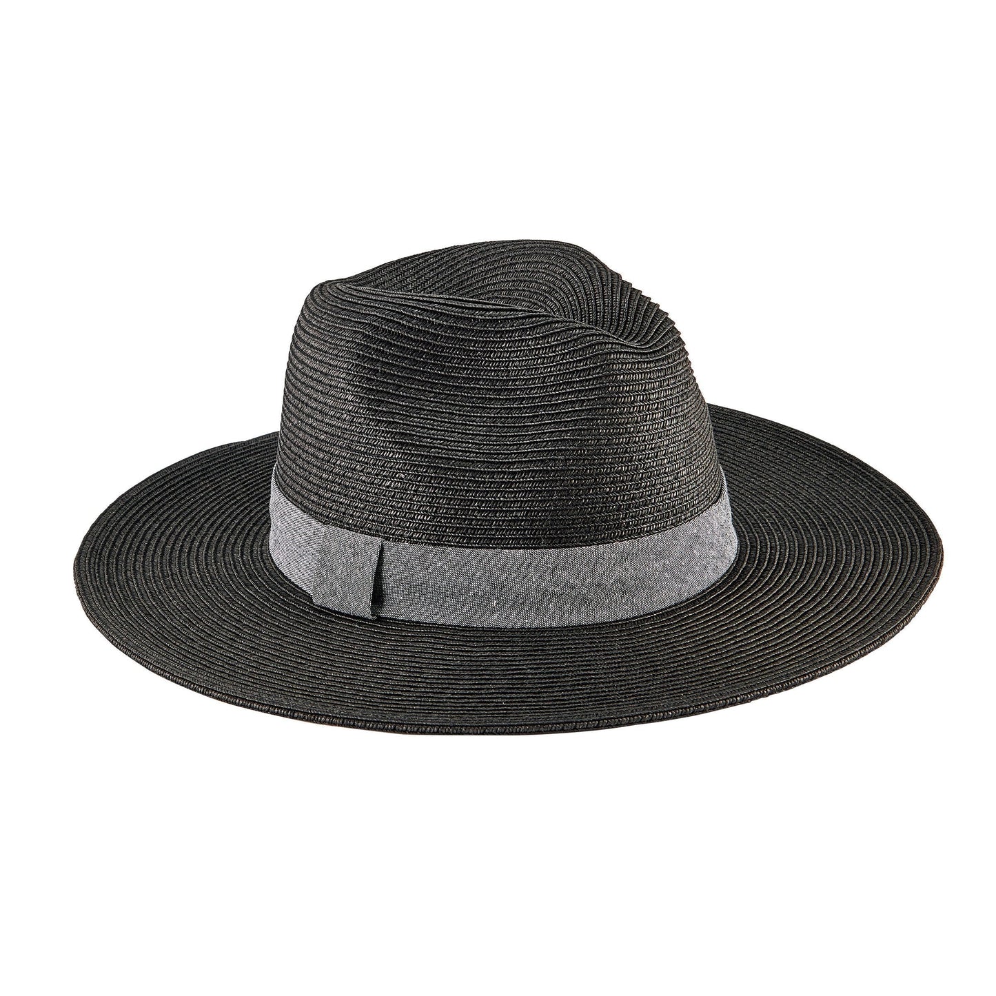 Out of Office -  Ultrabraid Fedora With Chambray Band (UBM4457)