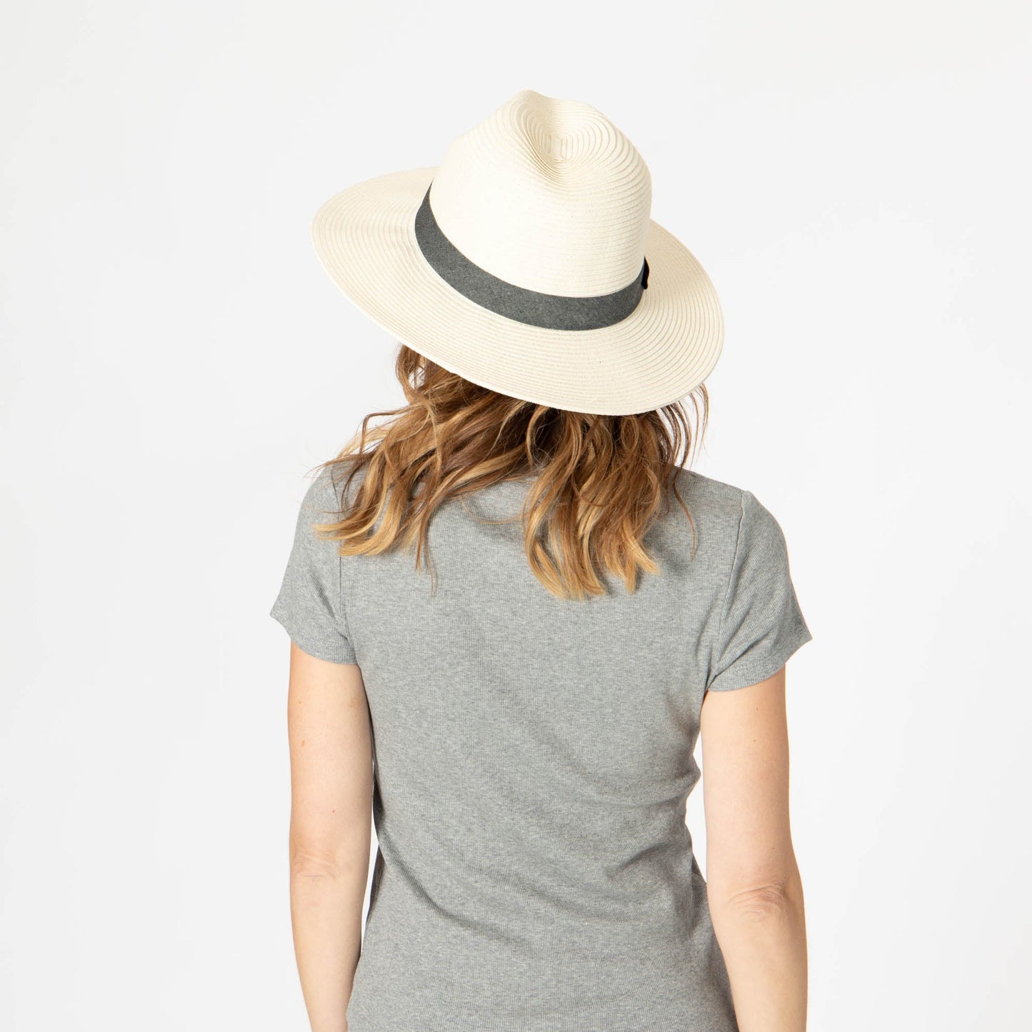 Out of Office -  Ultrabraid Fedora With Chambray Band (UBM4457)