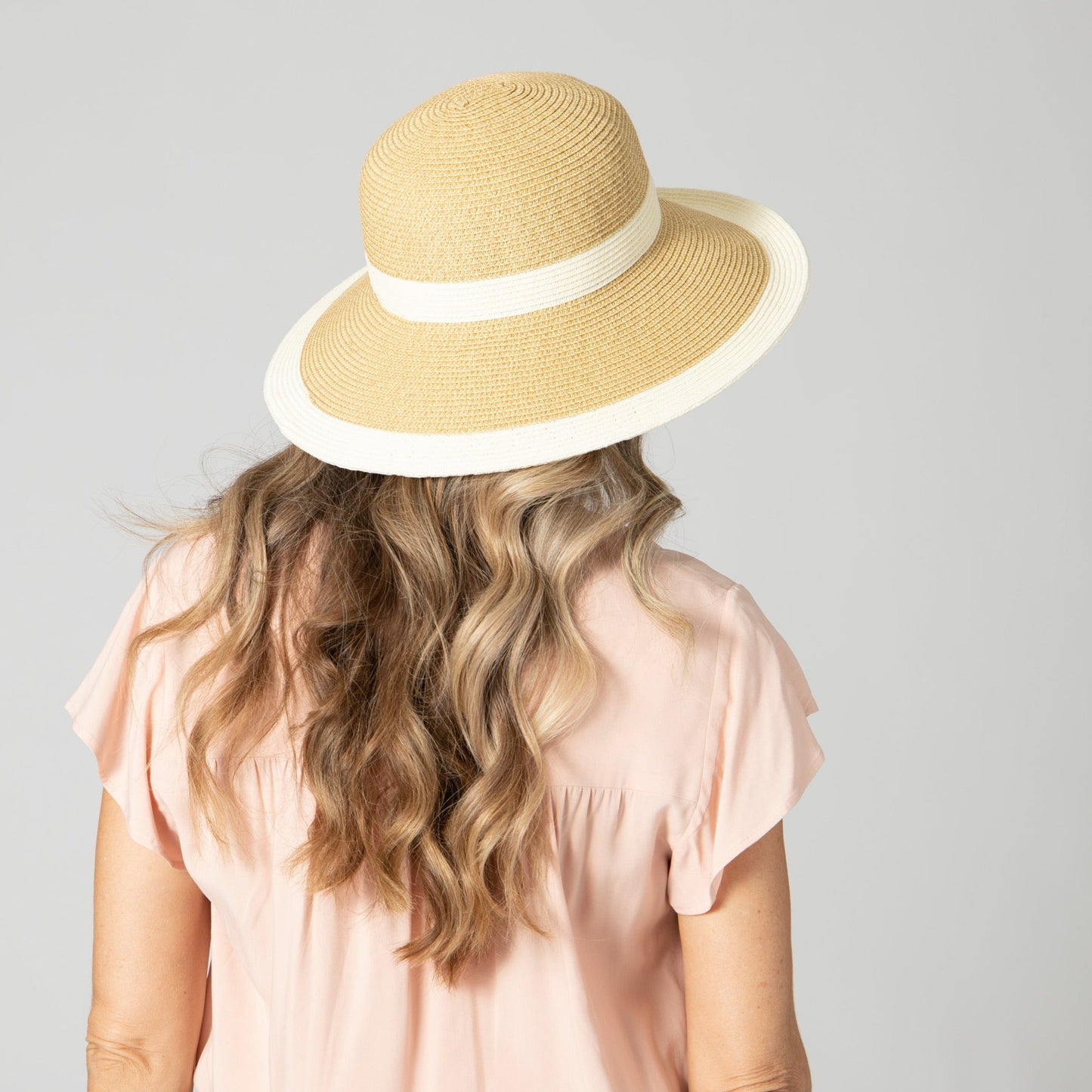 Women's Water Repellent Striped Cloche