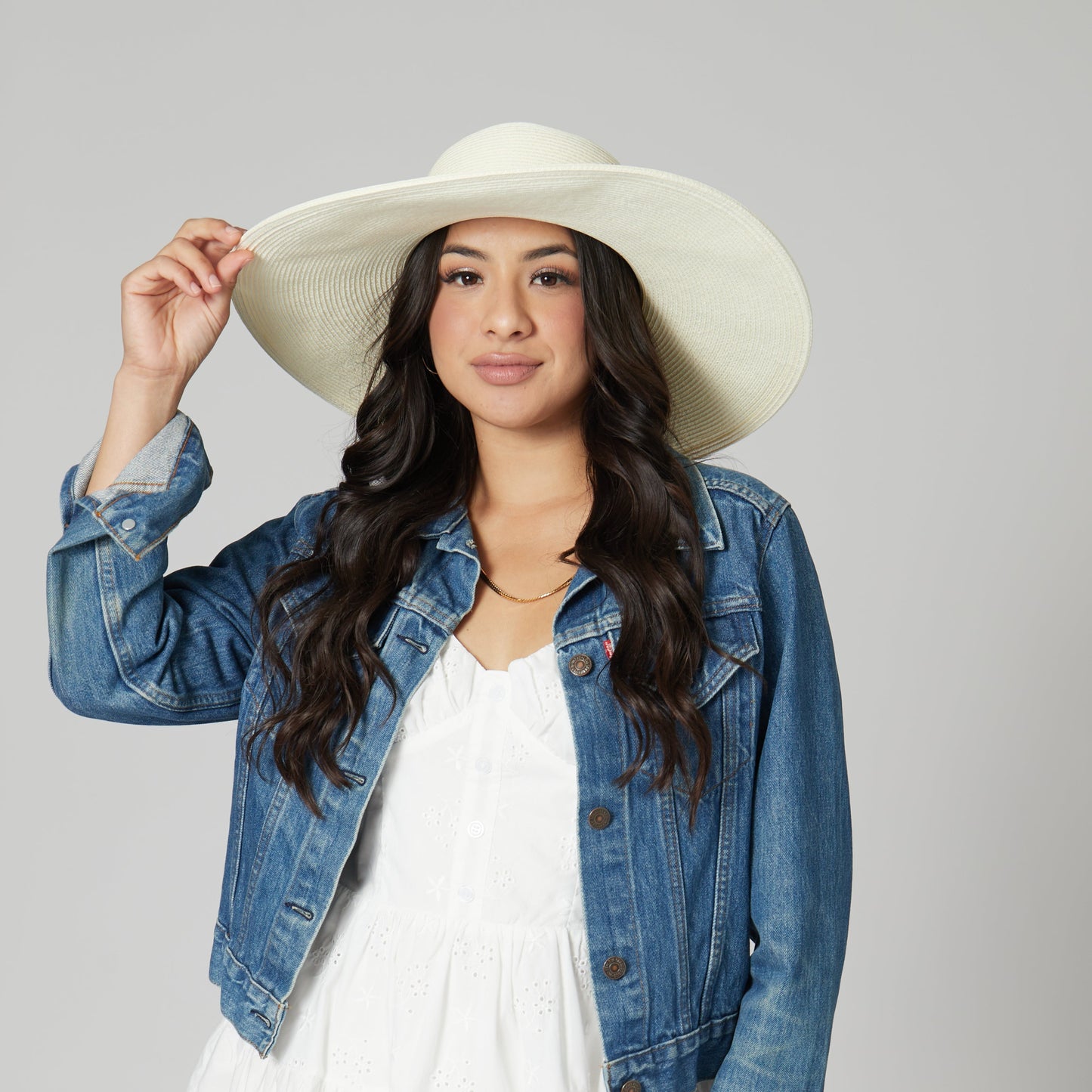 Women's Water Repellent Floppy Hat with Tie