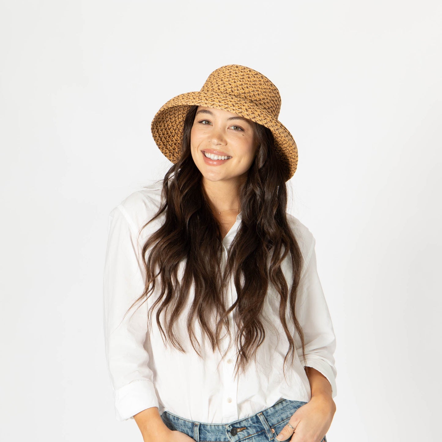 Lana - Women's Mixed Ultrabraid Round Bell Shaped Hat (UBM6833)