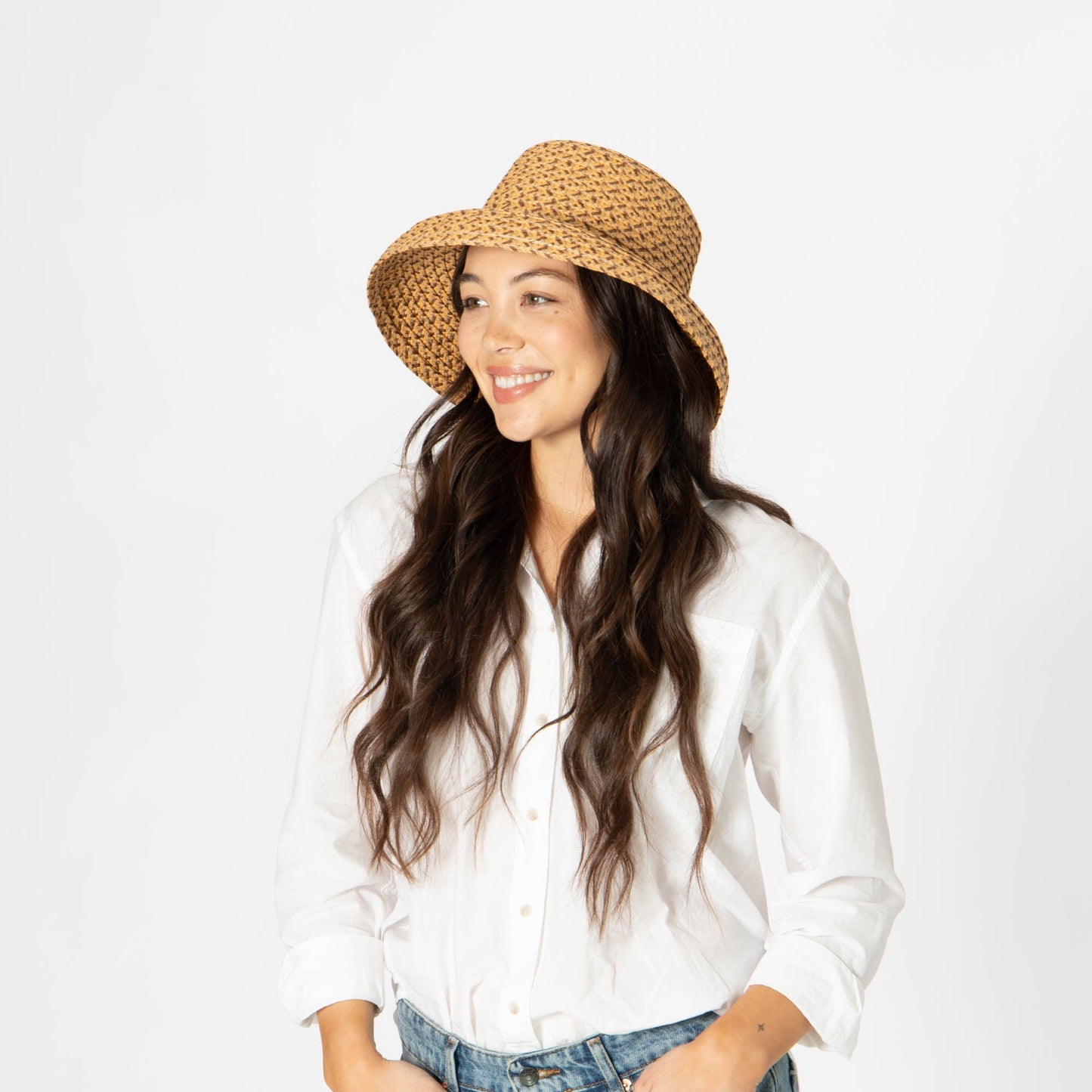 Lana - Women's Mixed Ultrabraid Round Bell Shaped Hat (UBM6833)