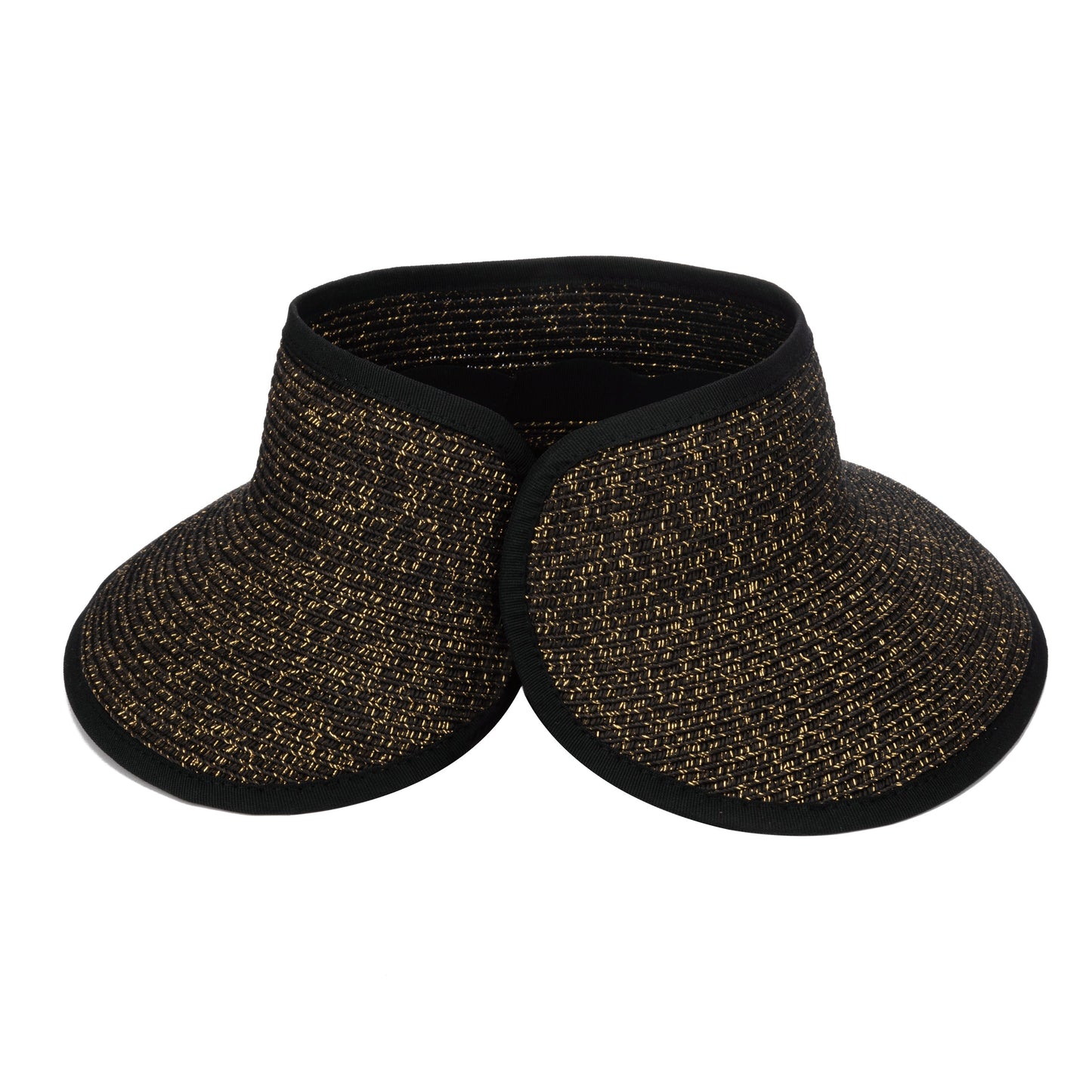 Shimmer - Ultrabraid Mini Roll Up Visor W/ Gold Lurex