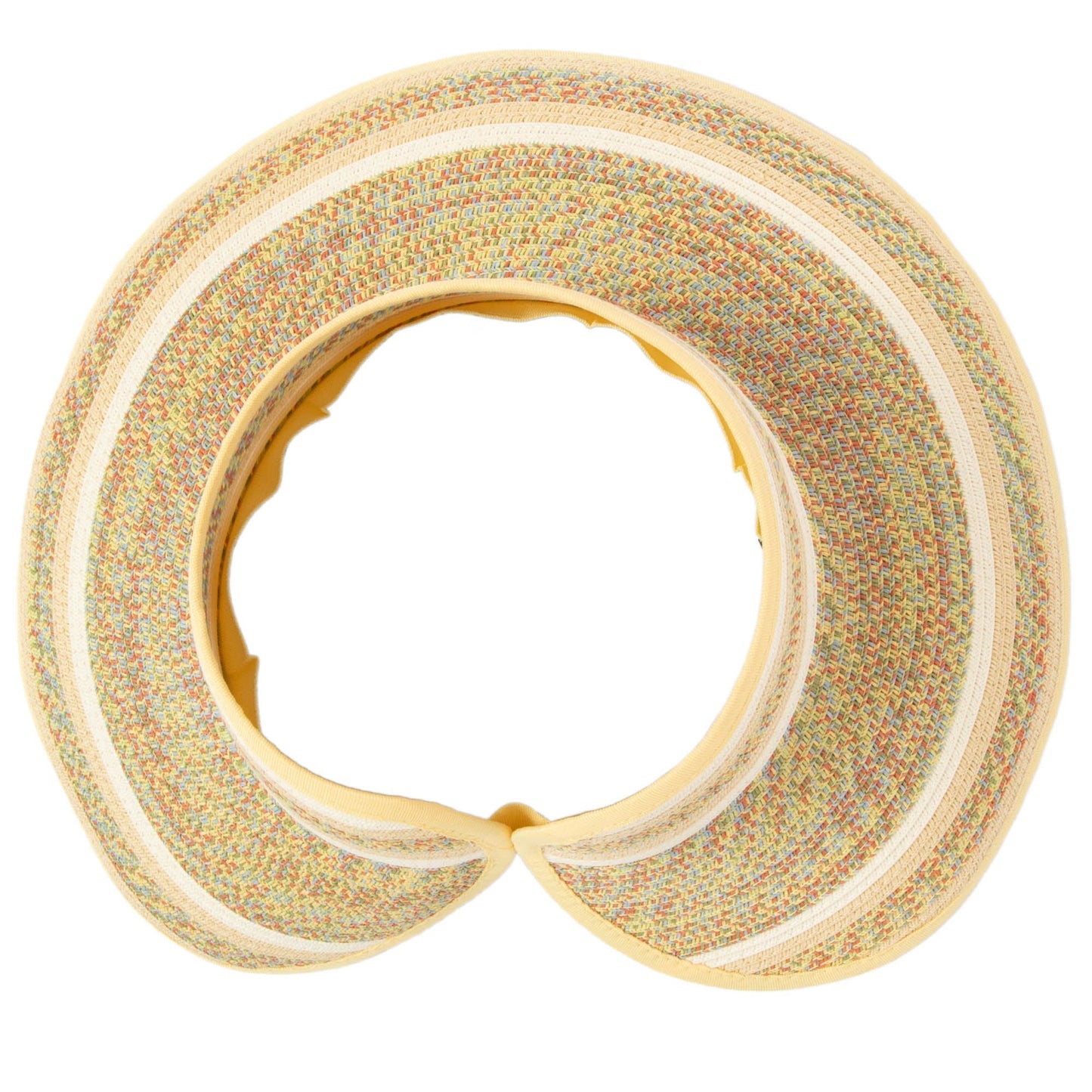 Women's Neutral Colored Ultrabraided Large Brim Packable Visor (UBV2004)