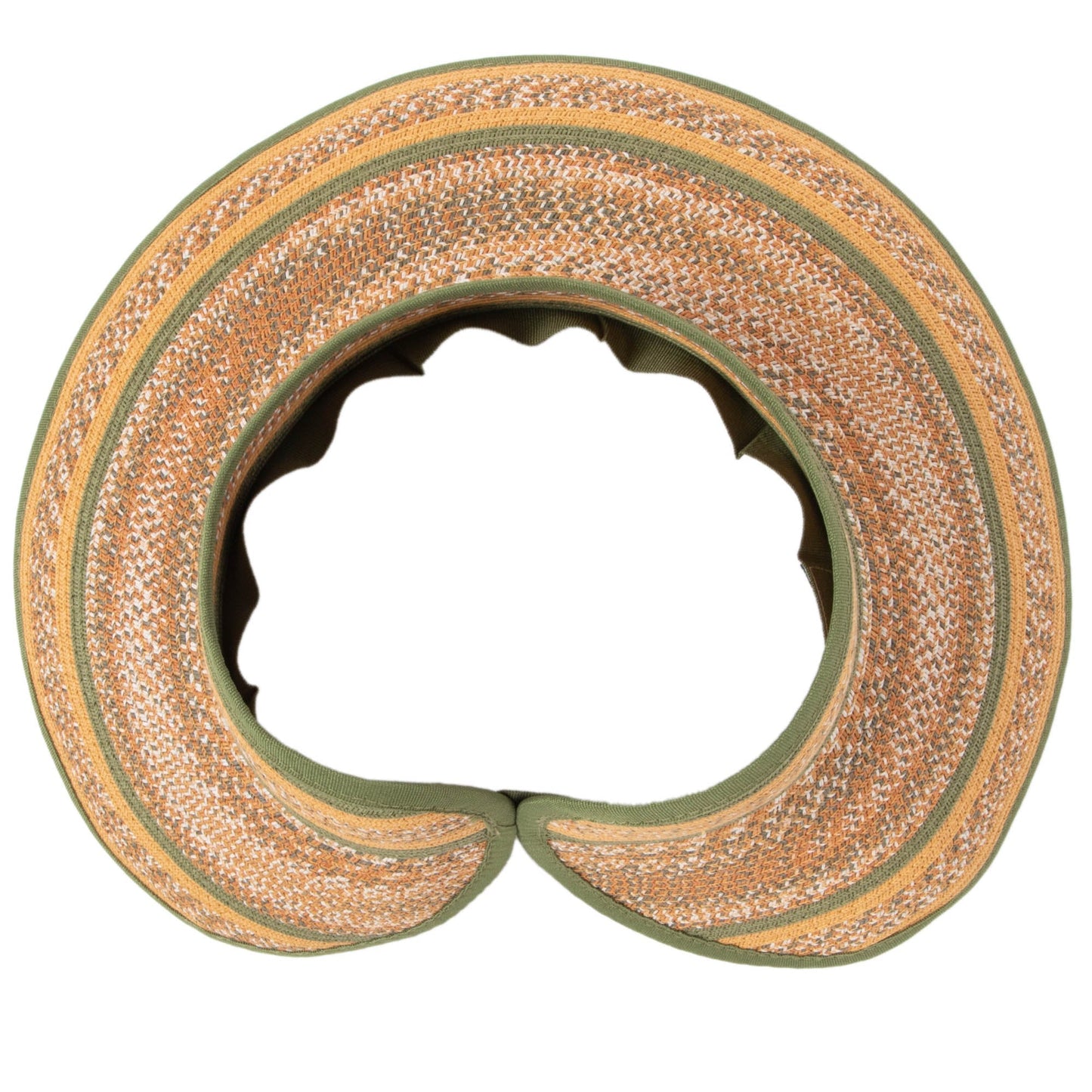 Women's Neutral Colored Ultrabraided Large Brim Packable Visor (UBV2004)