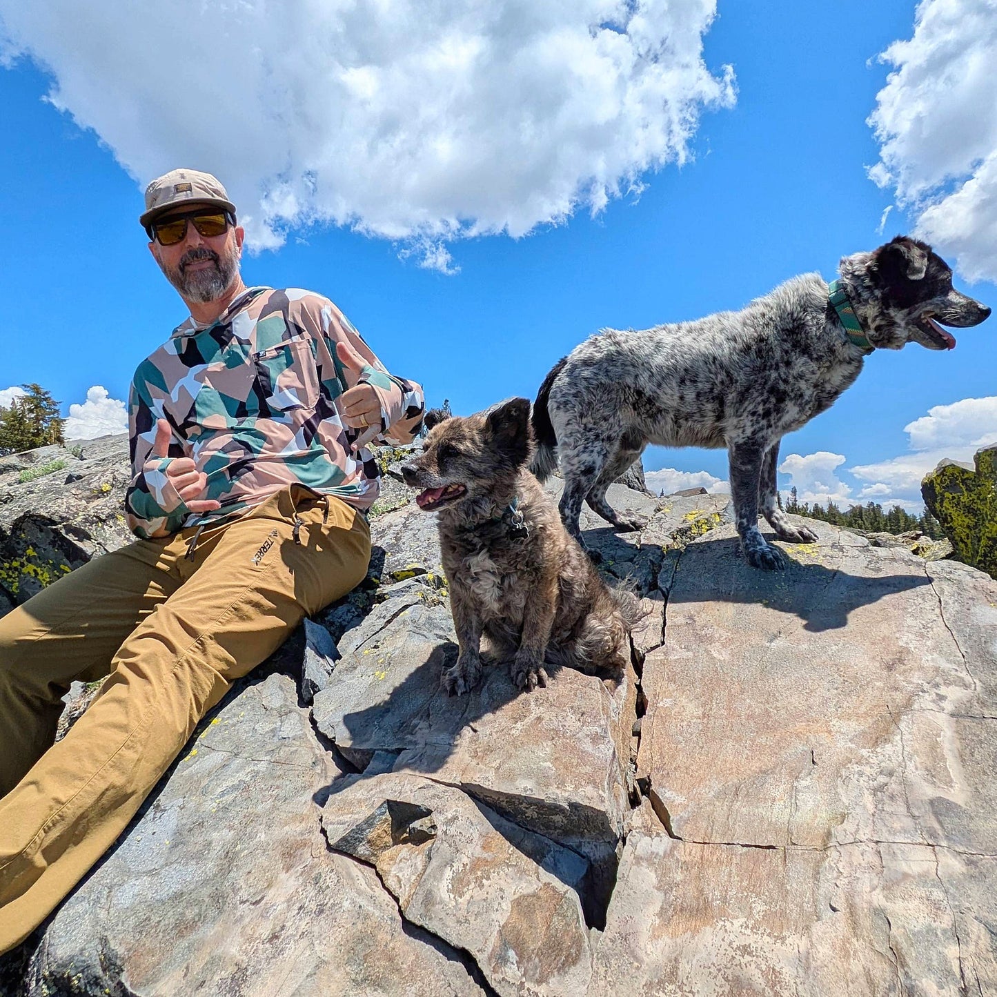 Carson Sun Hoodie - Tan Nordic Camo