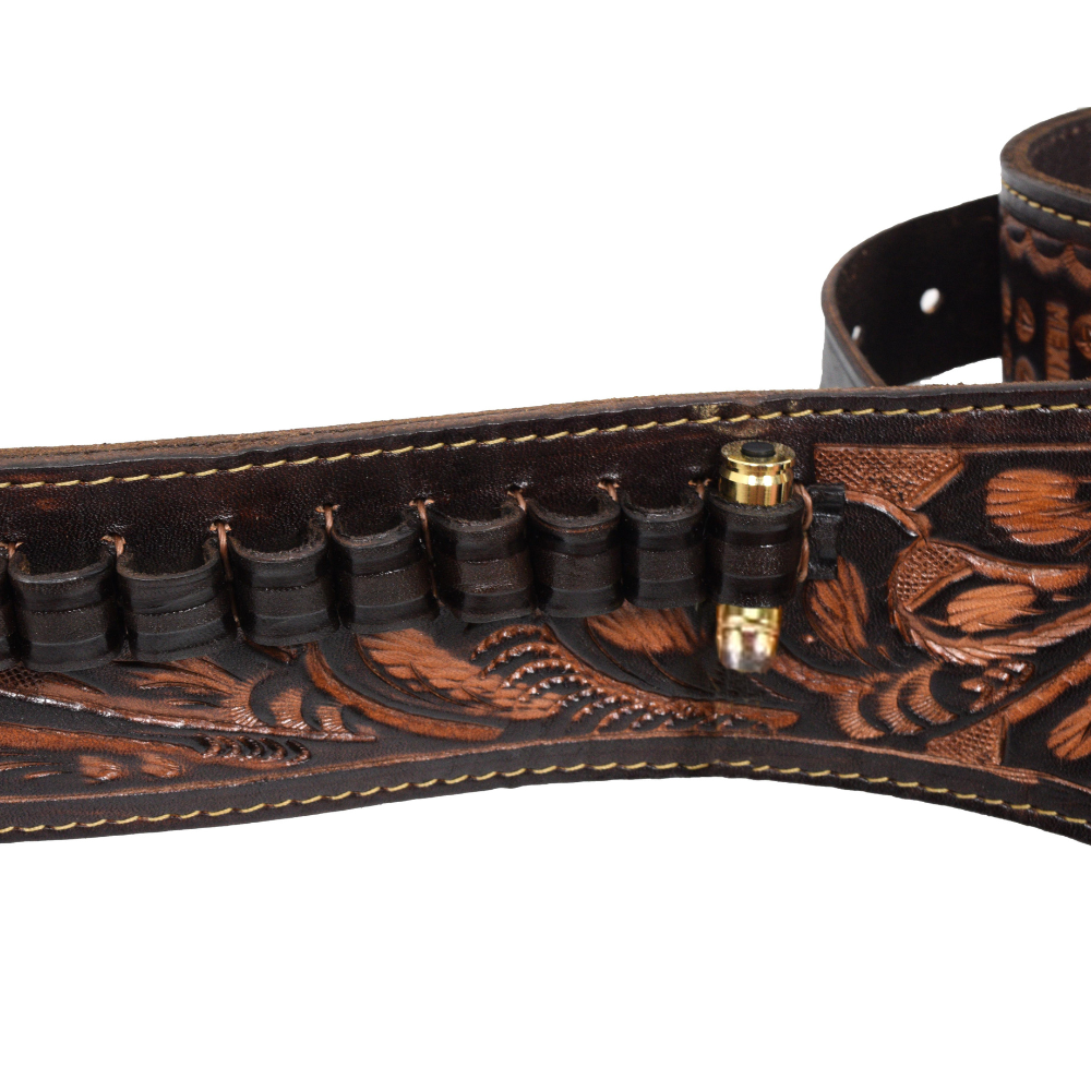 Double Western Holster & Belt .38 .357 Cal - Brown