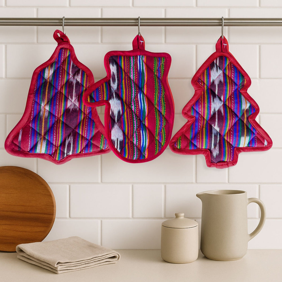 Holiday Pot Holder or Trivet Set