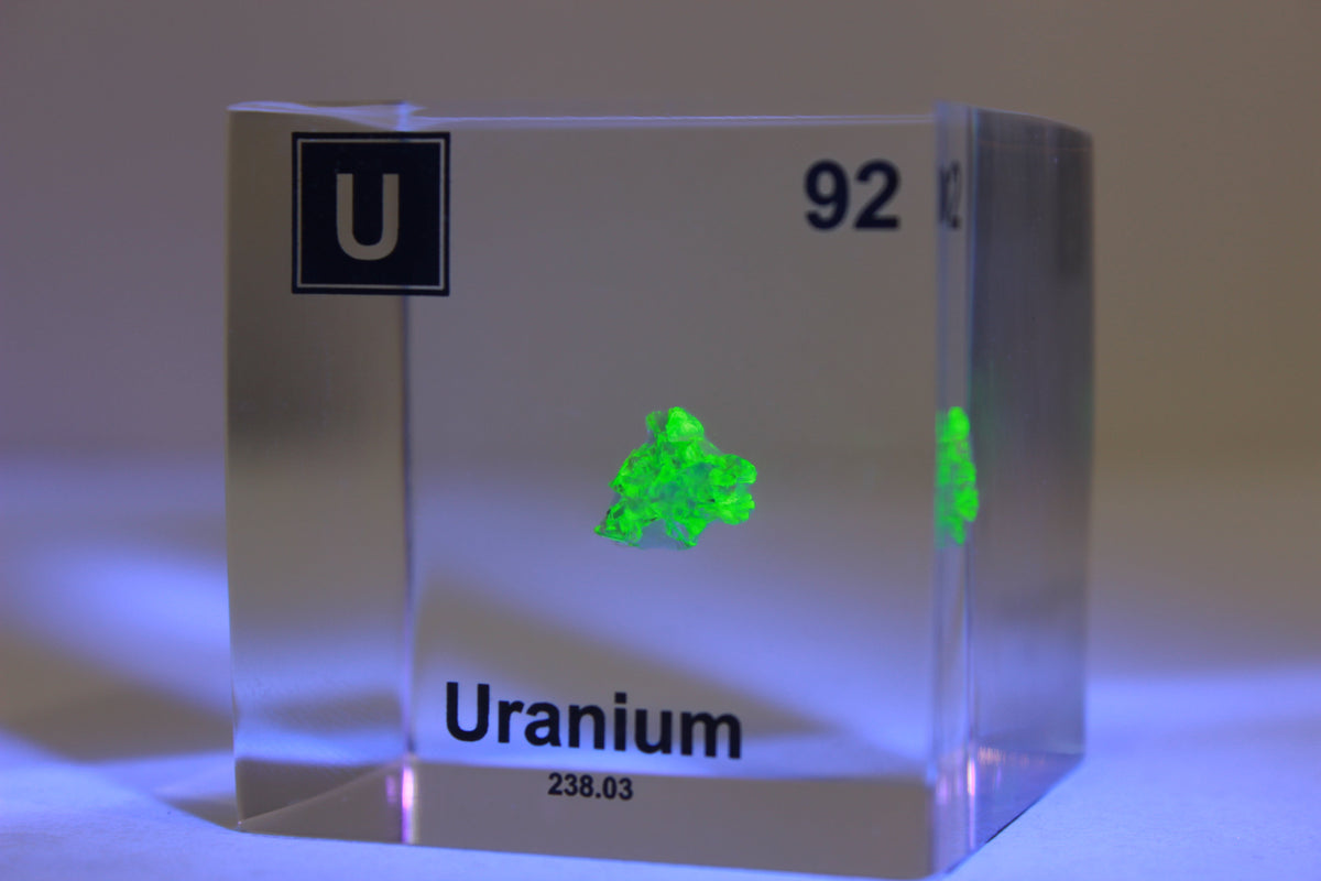 Uranium Element Cube (2inch Autunite)
