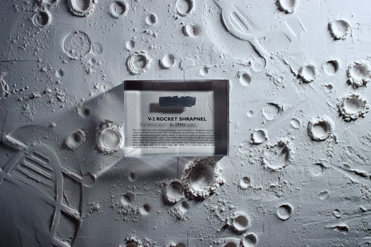 V-2 Rocket Shrapnel Artifact Display