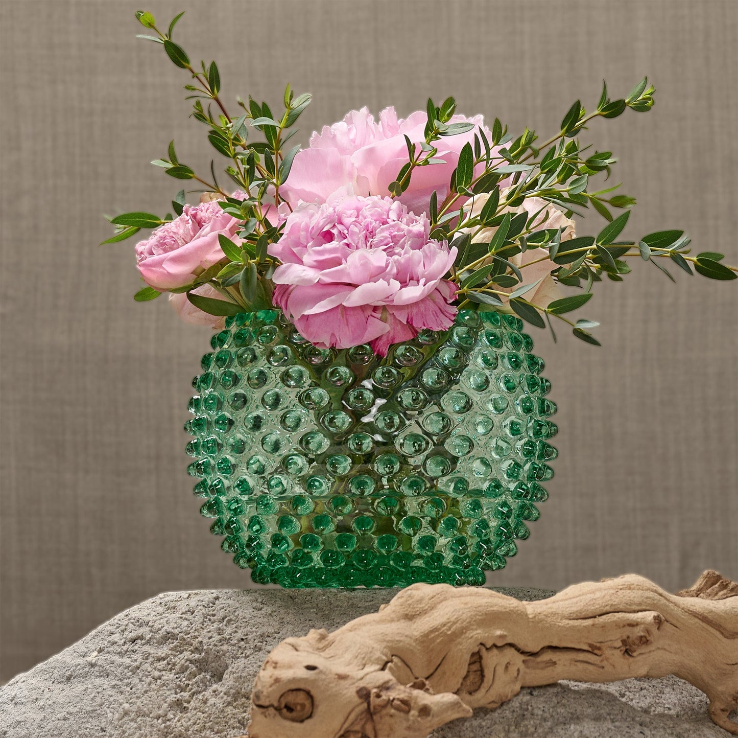 Hobnail Vase - Large - Capri Sea