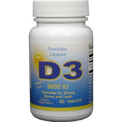 SUNSHINE VITAMIN D3 TB 5000U 60 